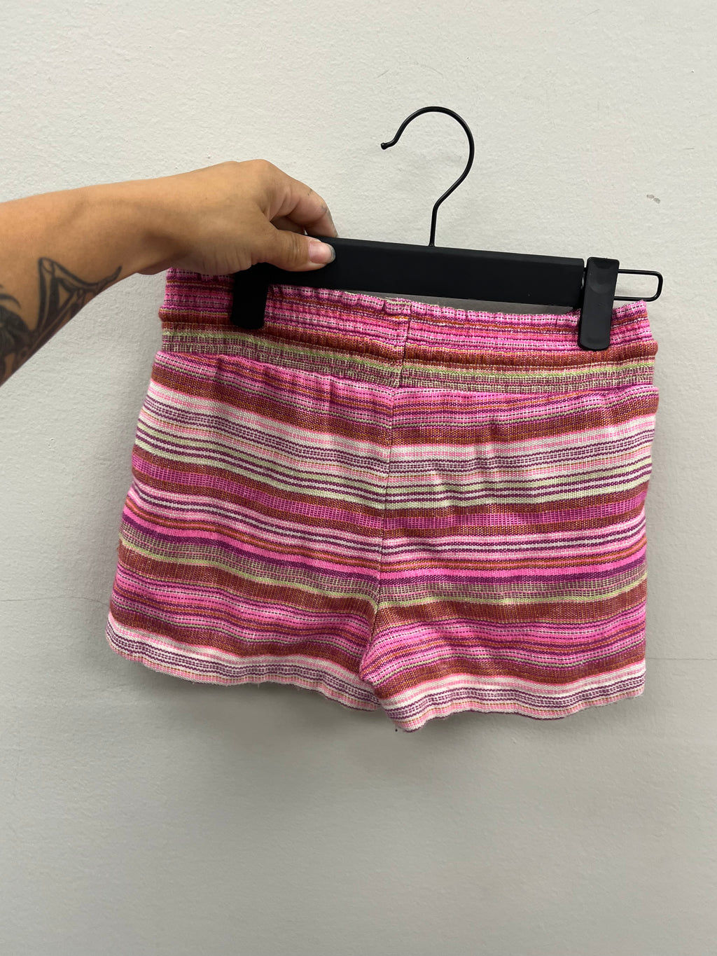 Used Girls Pink Striped Shorts