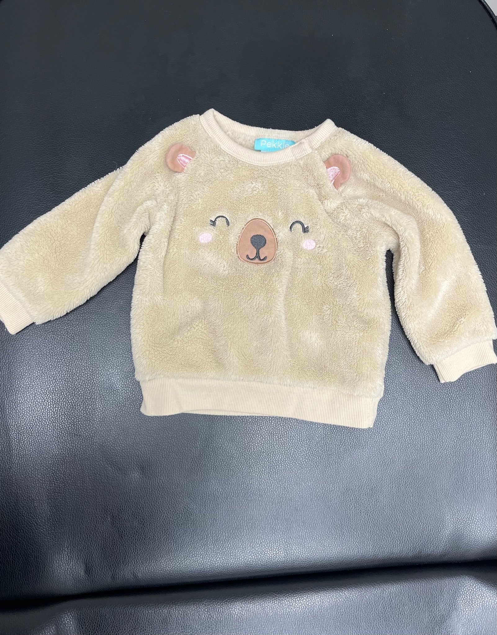 Girls Bear Crewneck Sweater