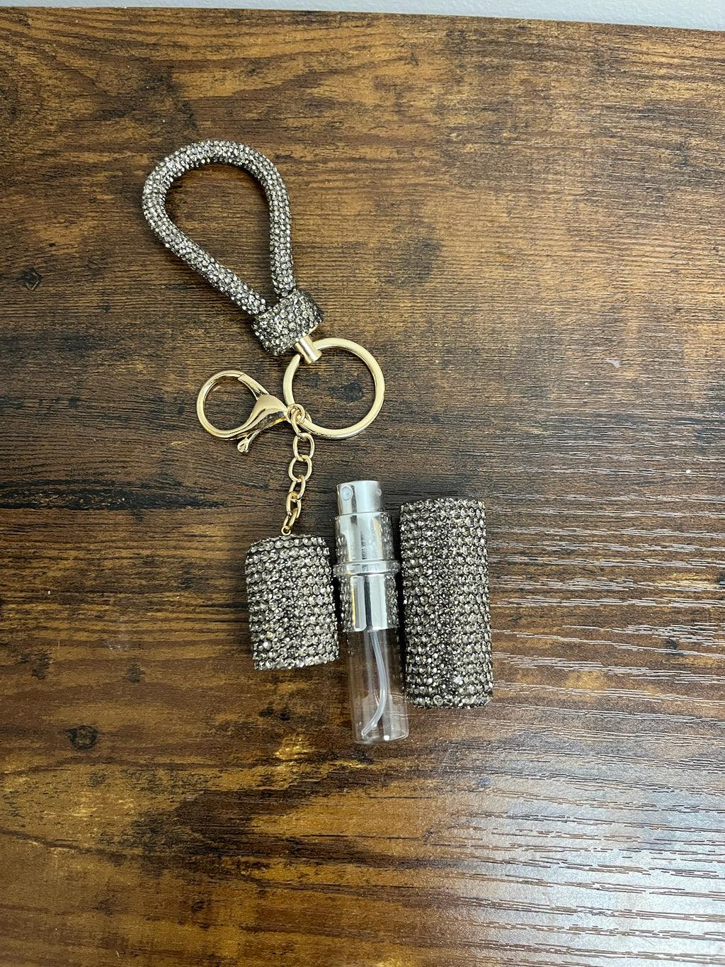 Bling Travel Perfume Bottle Keychain