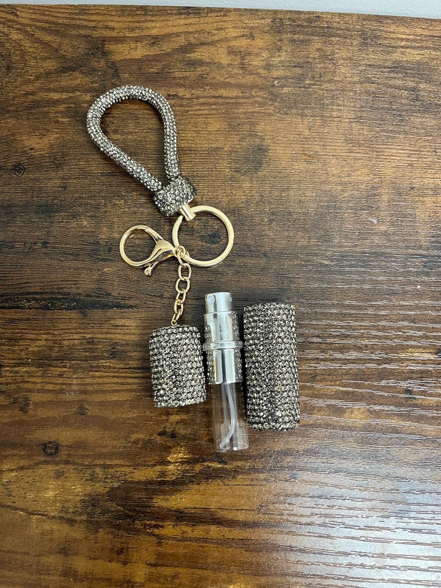 Bling Travel Perfume Bottle Keychain