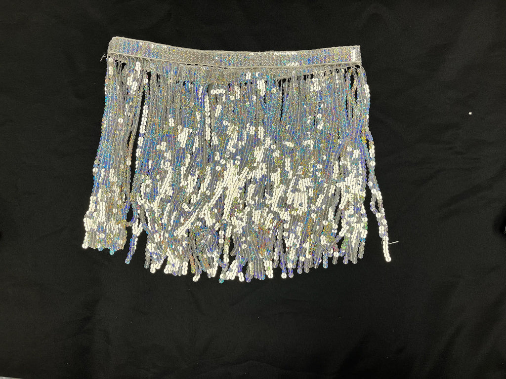 Girls Sequin Tassel Skirt