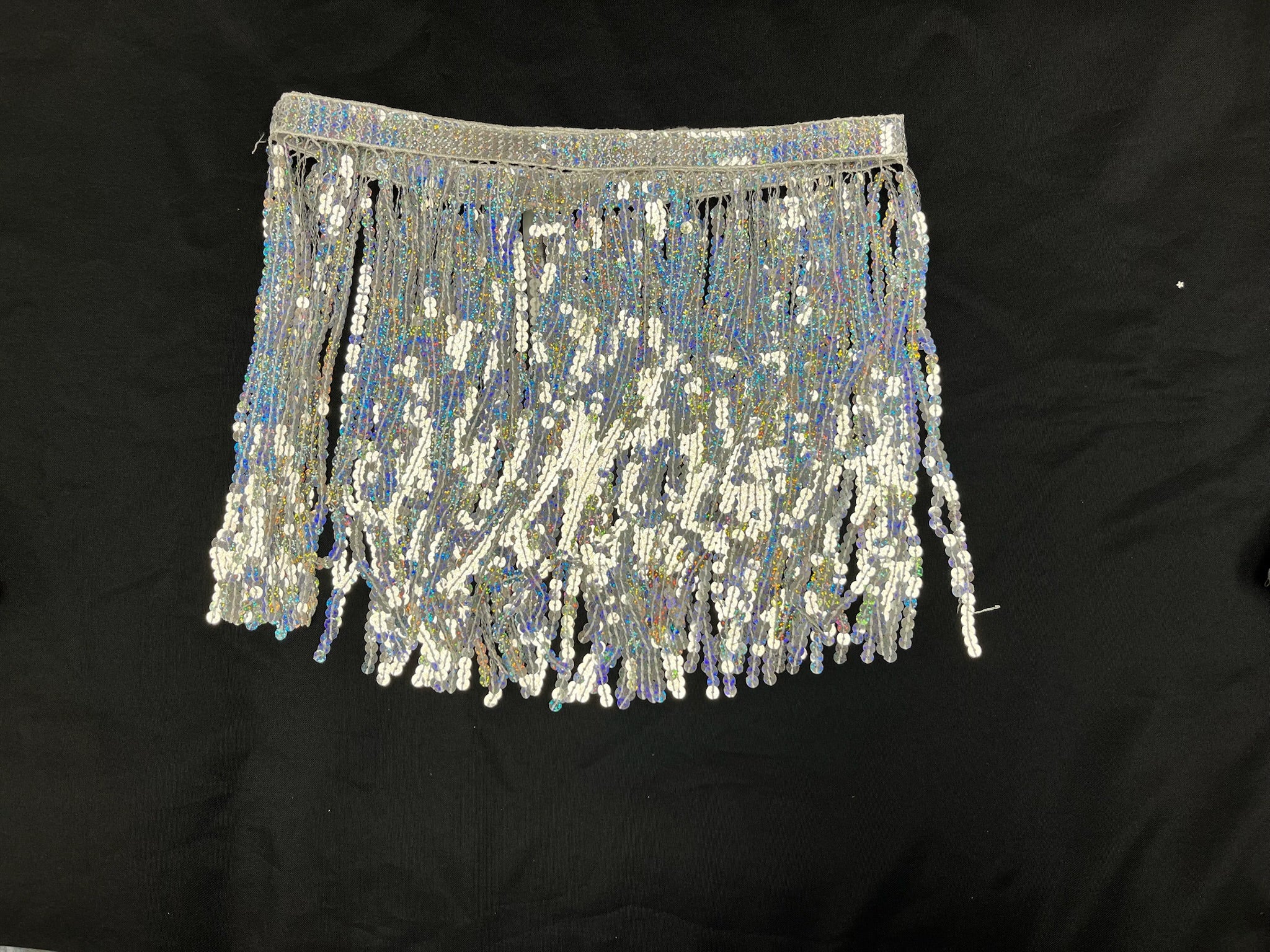 Girls Sequin Tassel Skirt