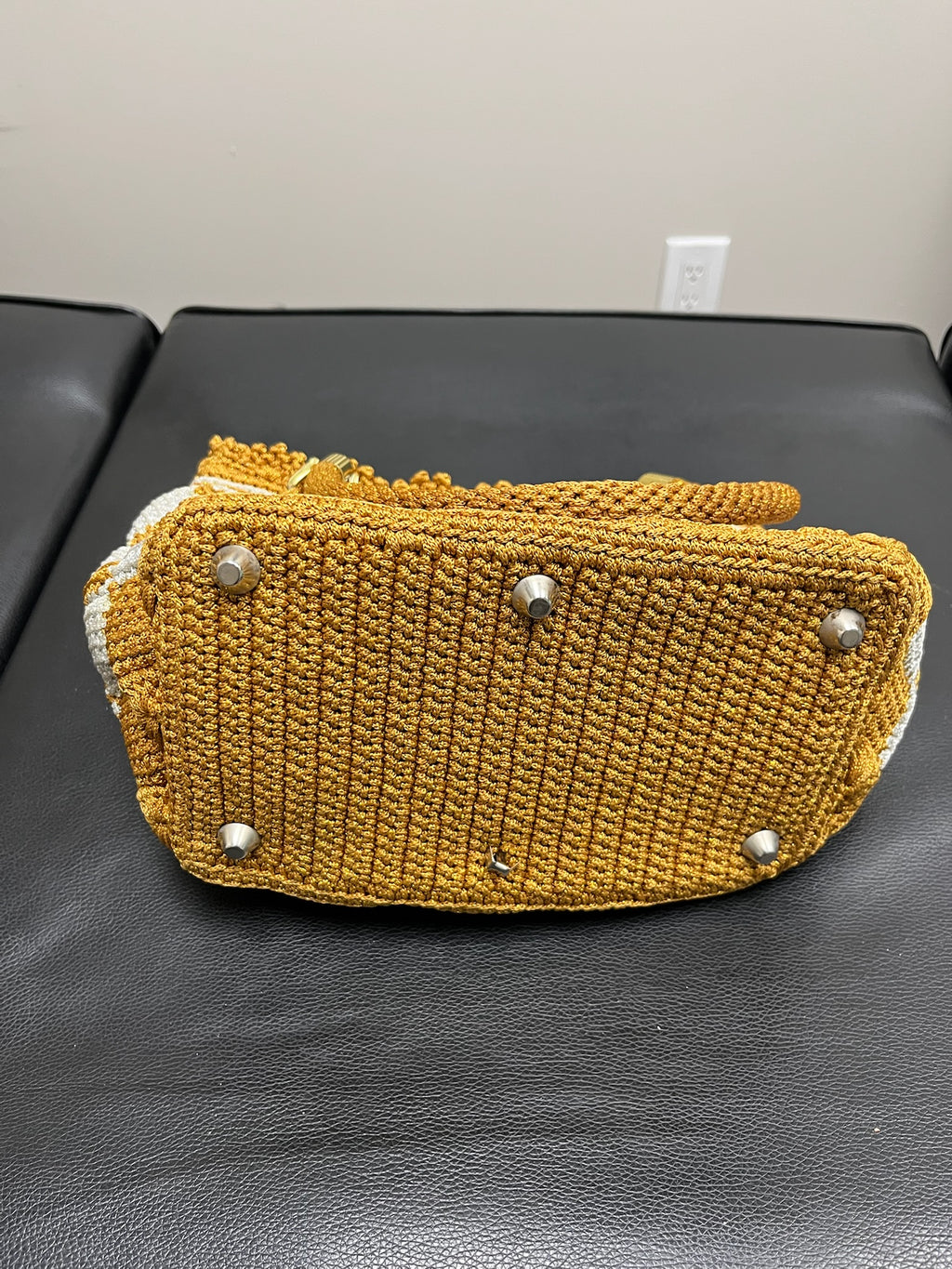 Gold & White Purse