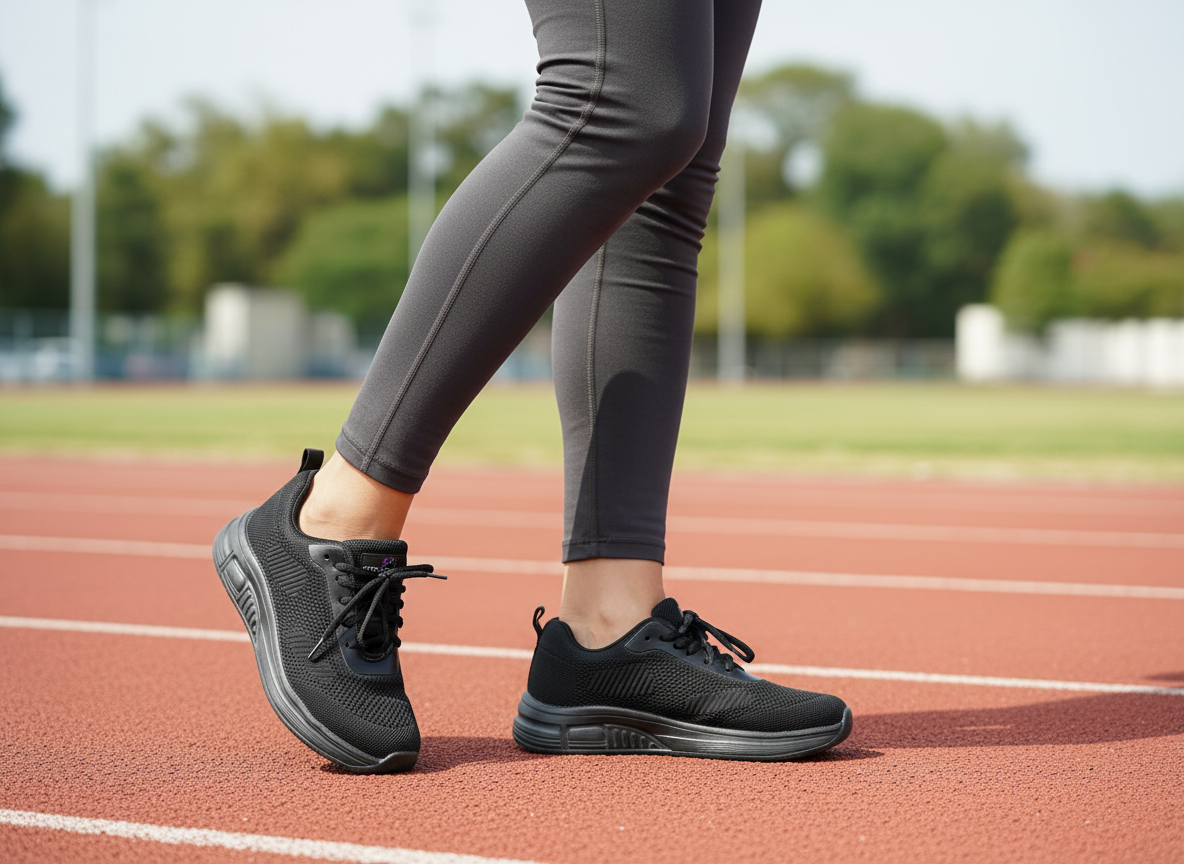 Women’s Black Slip Resistant Sneakers