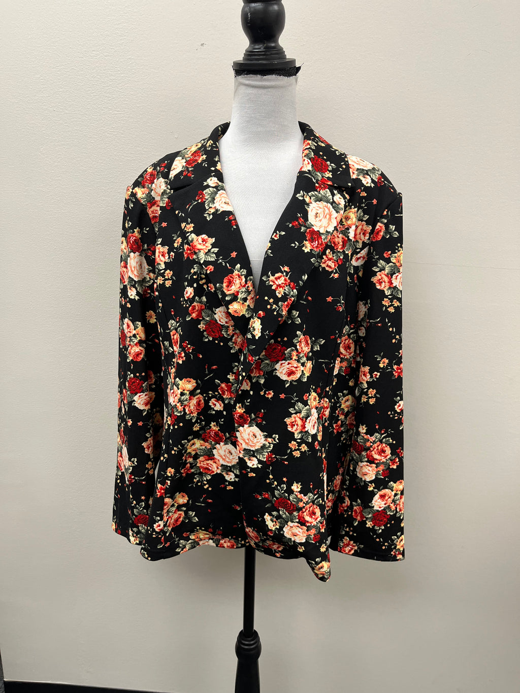 Used Floral Suit Jacket