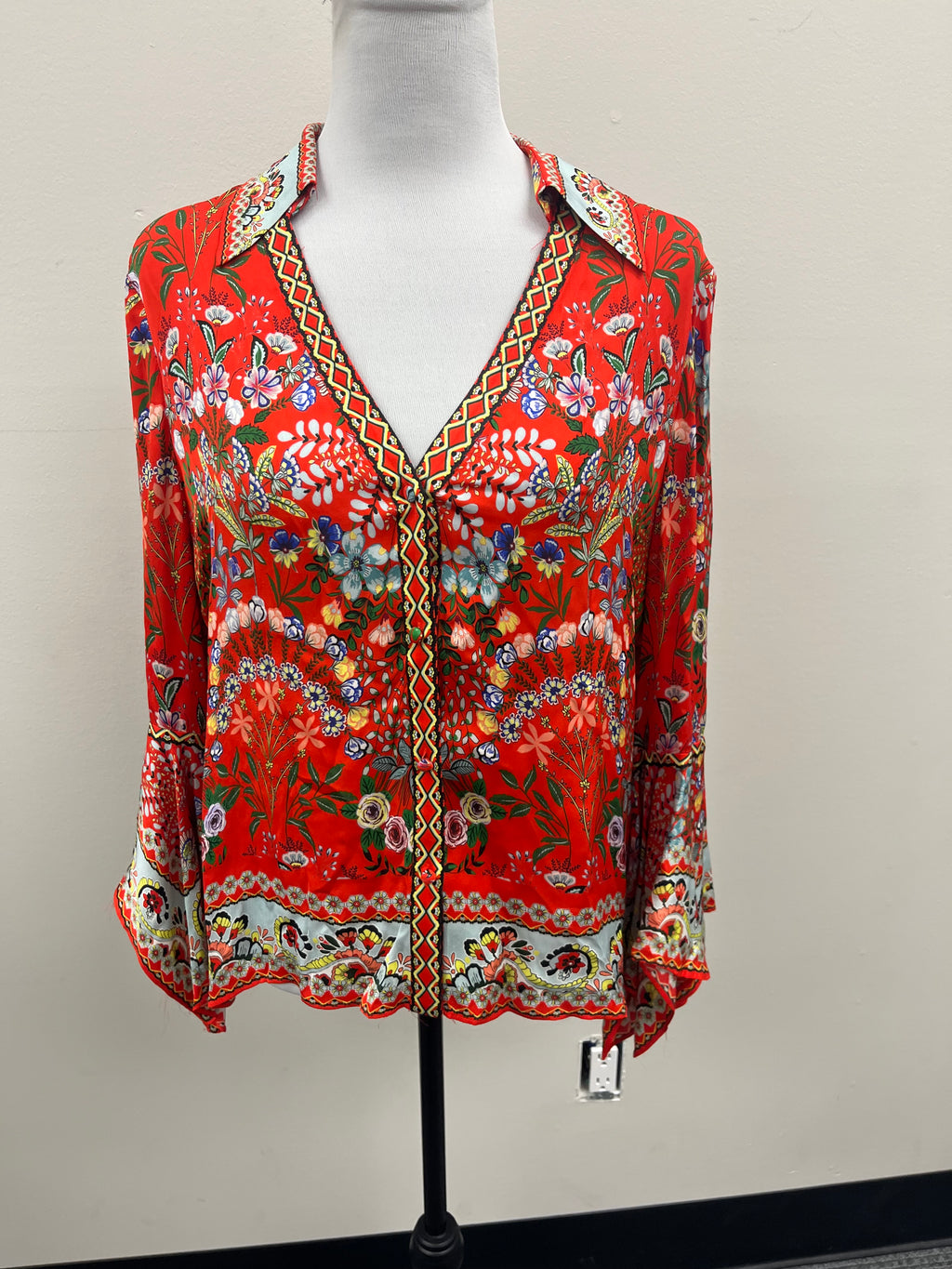 Used Women’s Red Boho Shirt