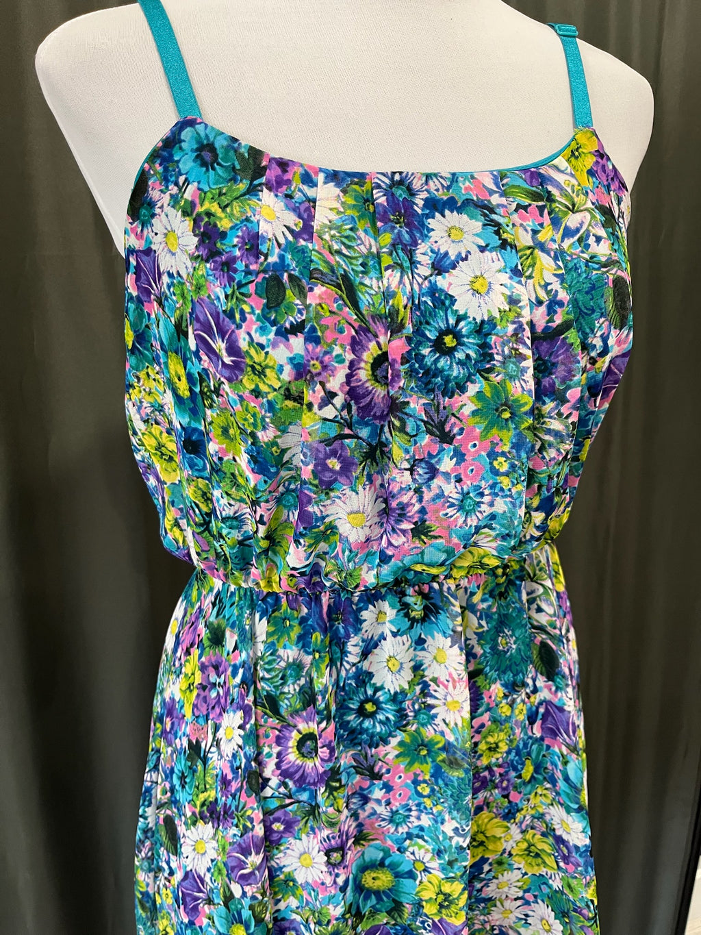 Women’s Blue Floral Dress image 1