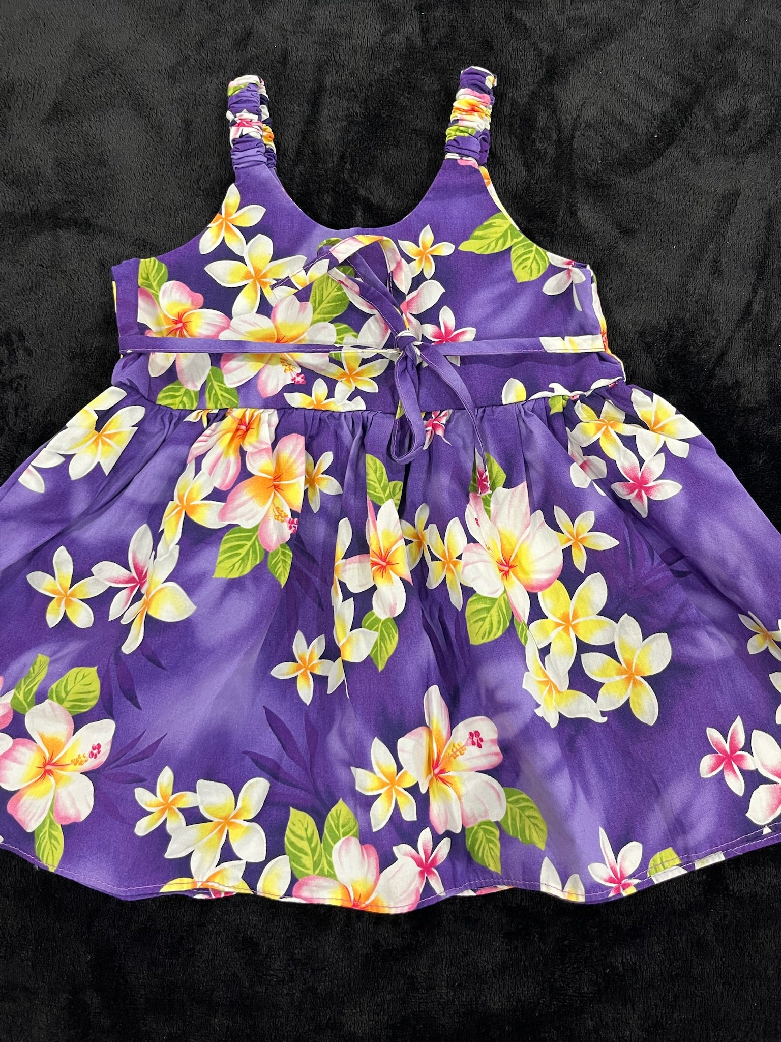 Girls Purple Hawaiian Dress image 3