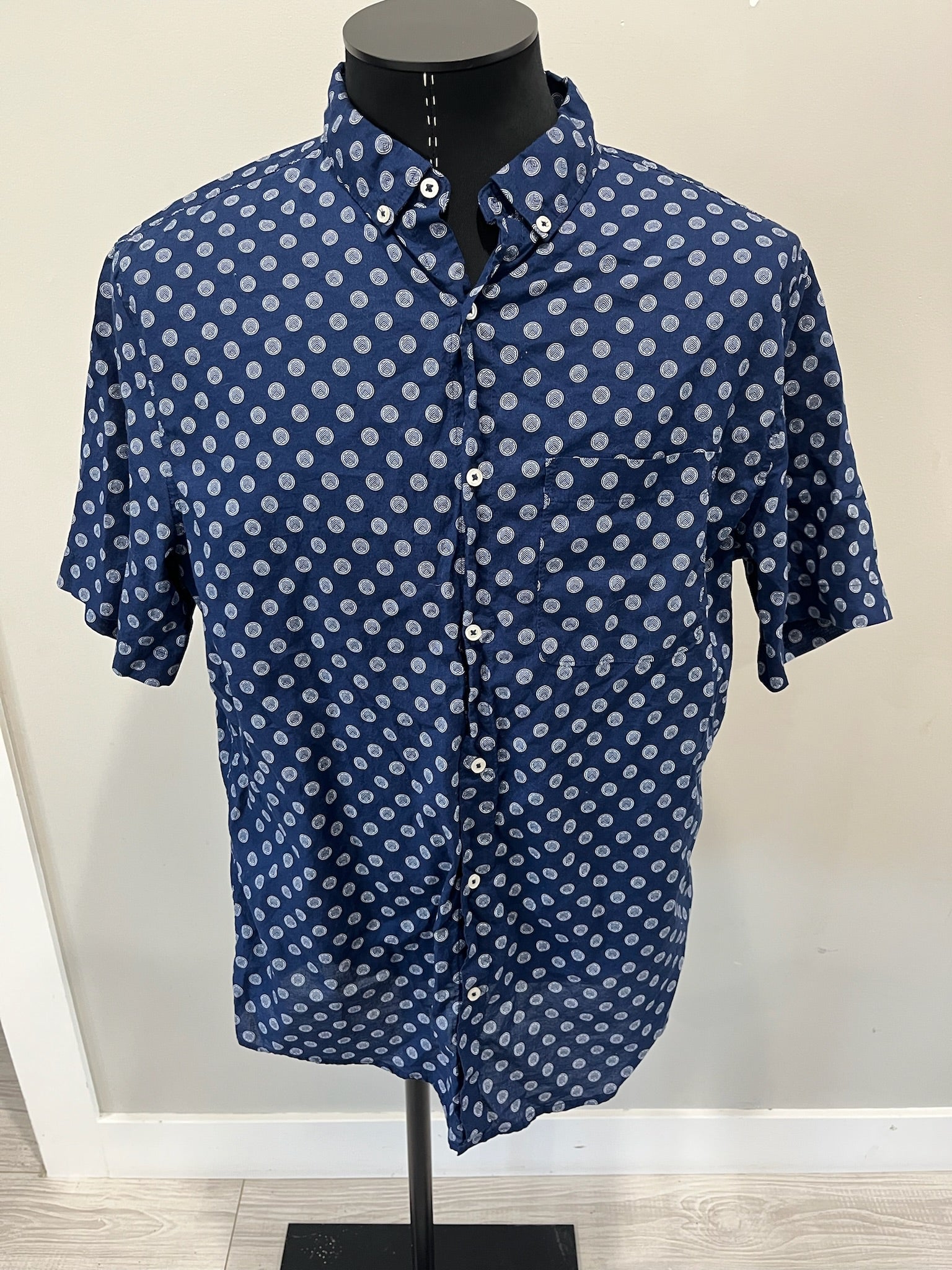Men’s Blue Button Up Shirt image 0