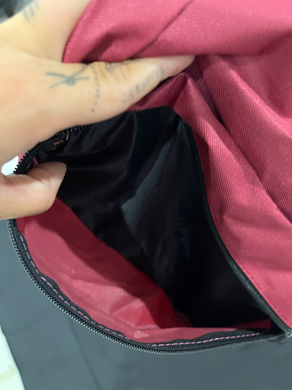 Burgundy Backpack image 3
