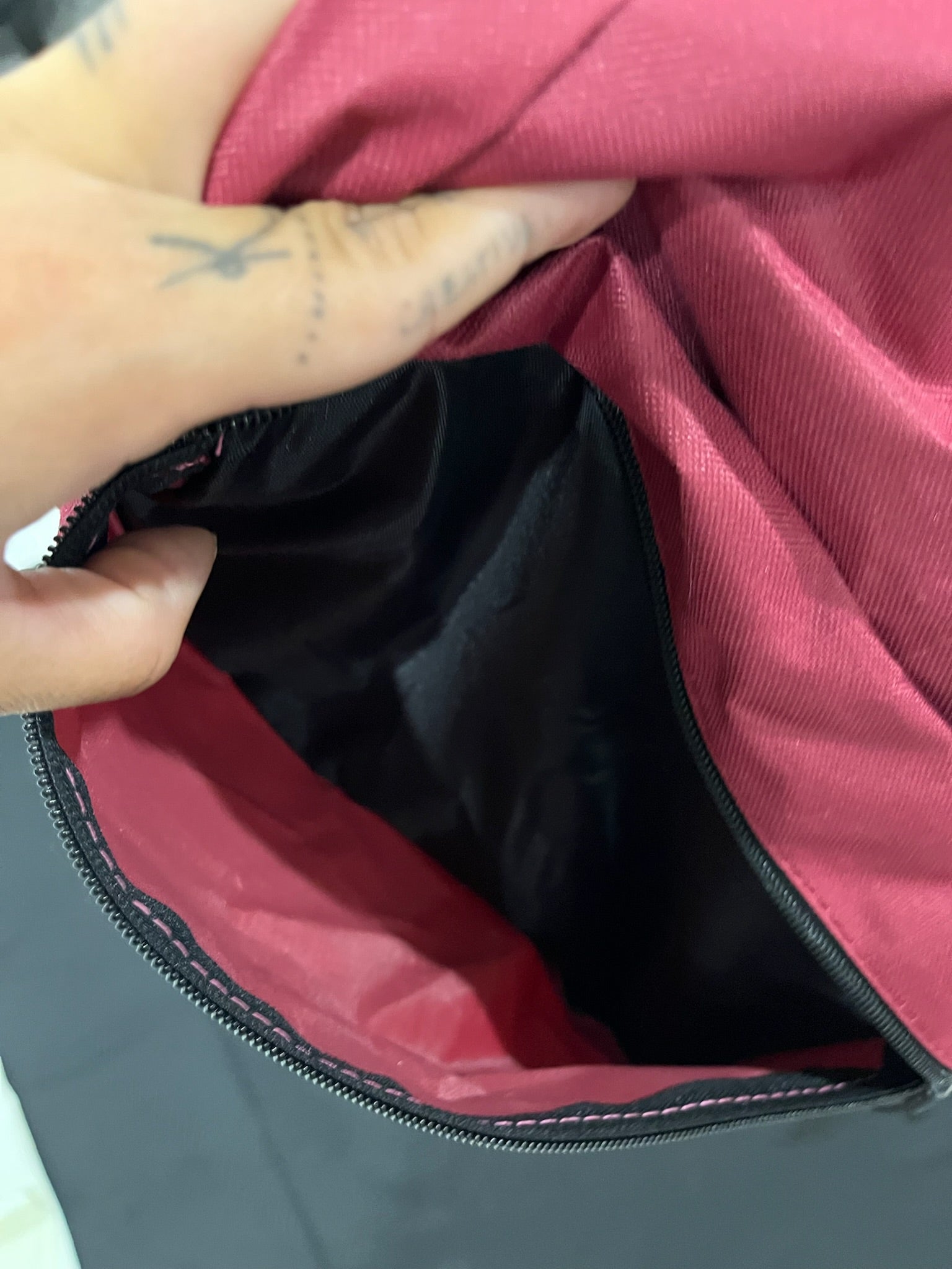 Burgundy Backpack image 3