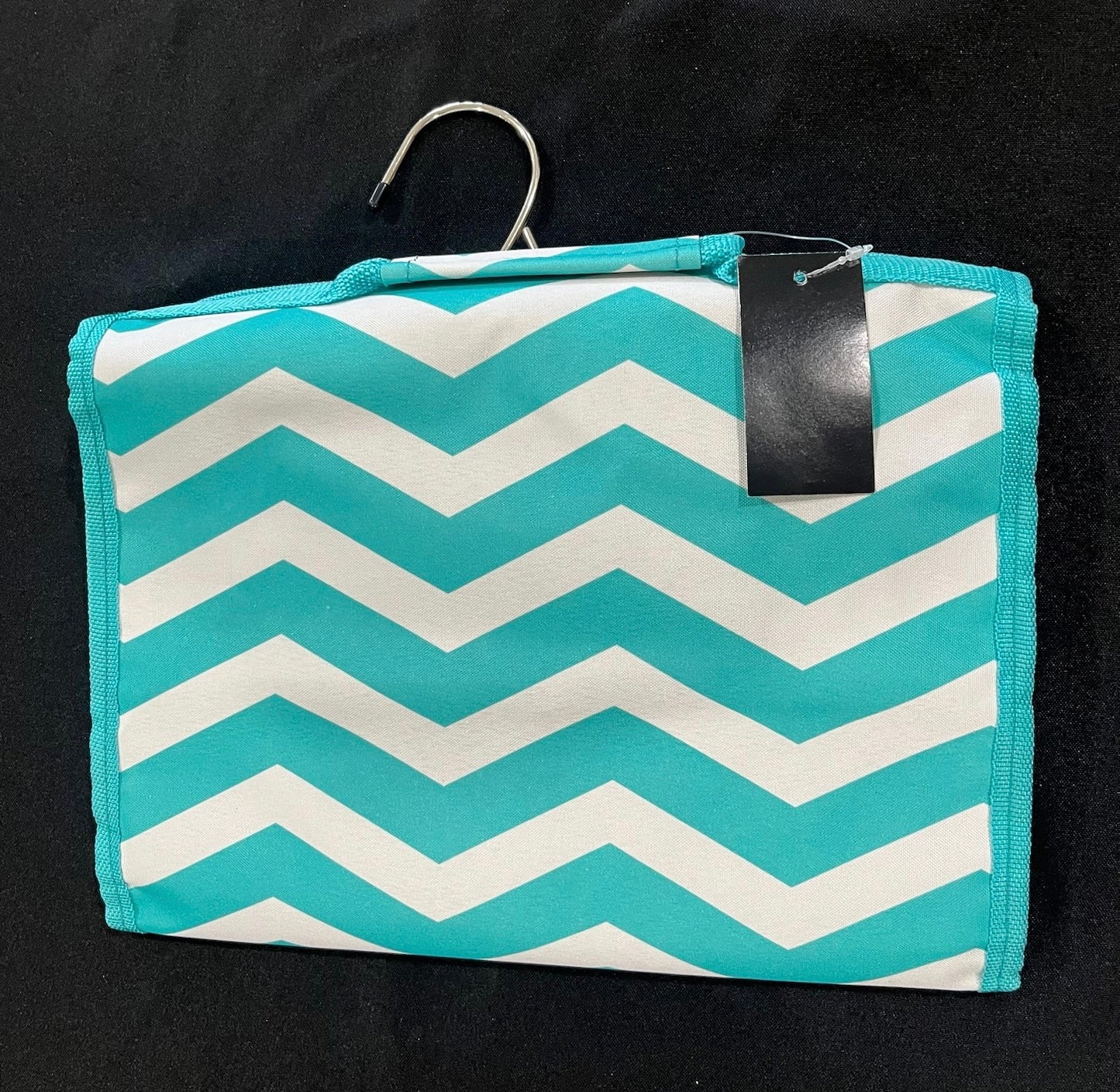 Chevron Print Traveling Cosmetic Toiletries Bag image 1