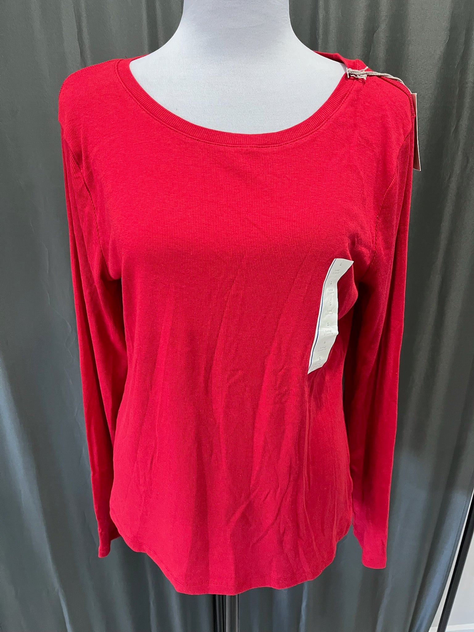 Women’s Red Long Sleeve Shirt image 0