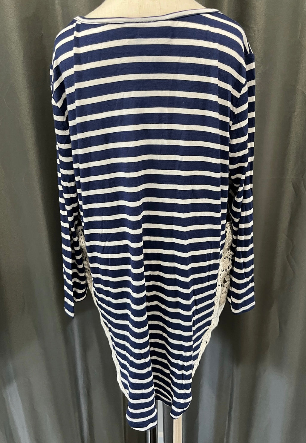 Girls Blue Striped Long Sleeve image 2