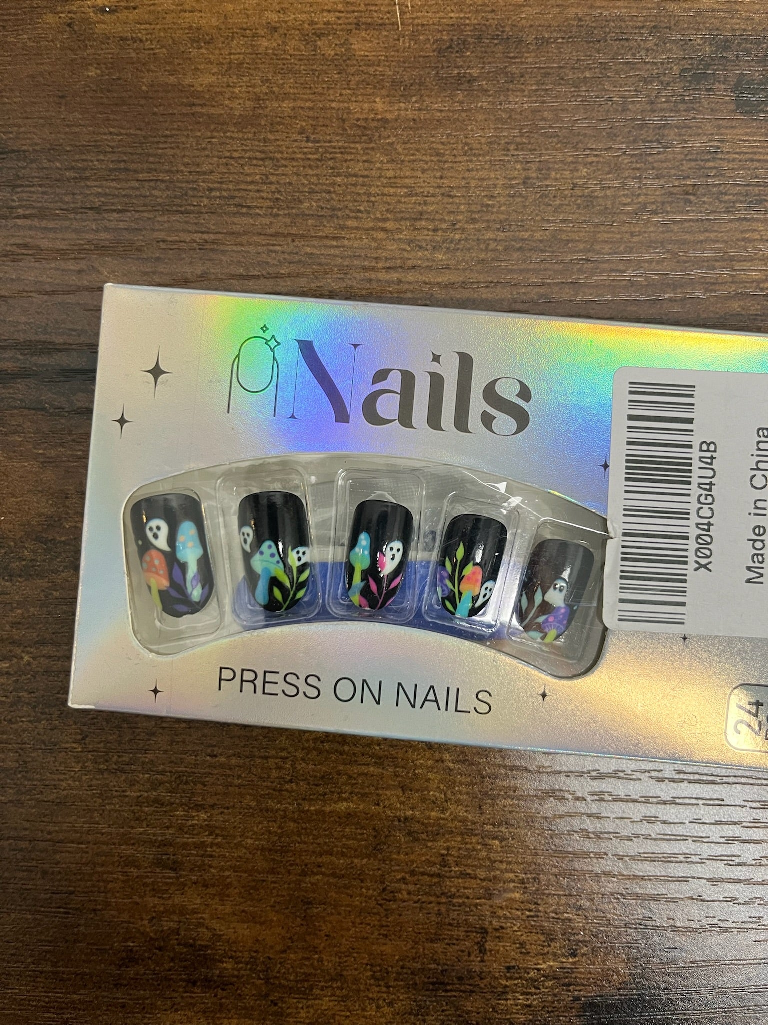 New Black Ghost Halloween Nail Set