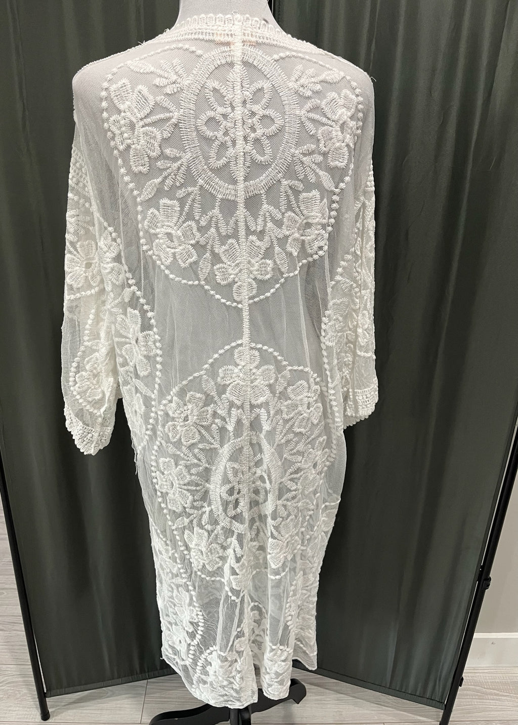 Women’s White Lace Cardigan  image 2