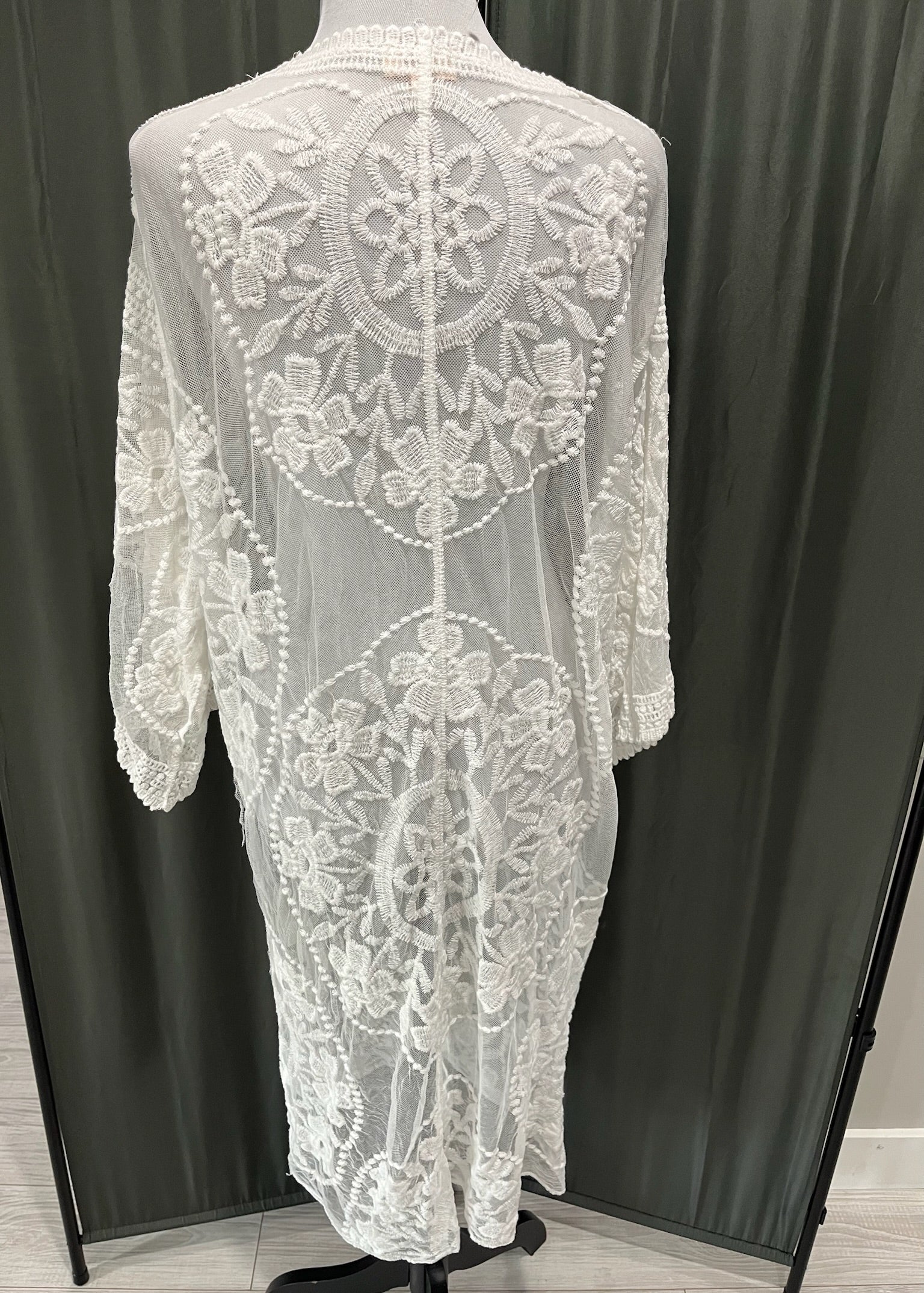 Women’s White Lace Cardigan  image 2