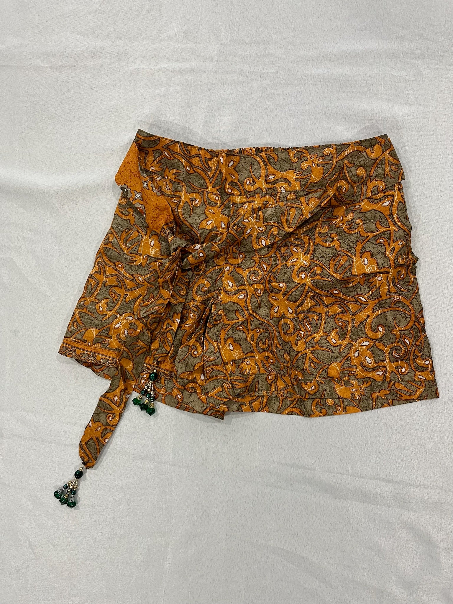 Women’s Shorts With Attached Beaded Waist Tie image 0