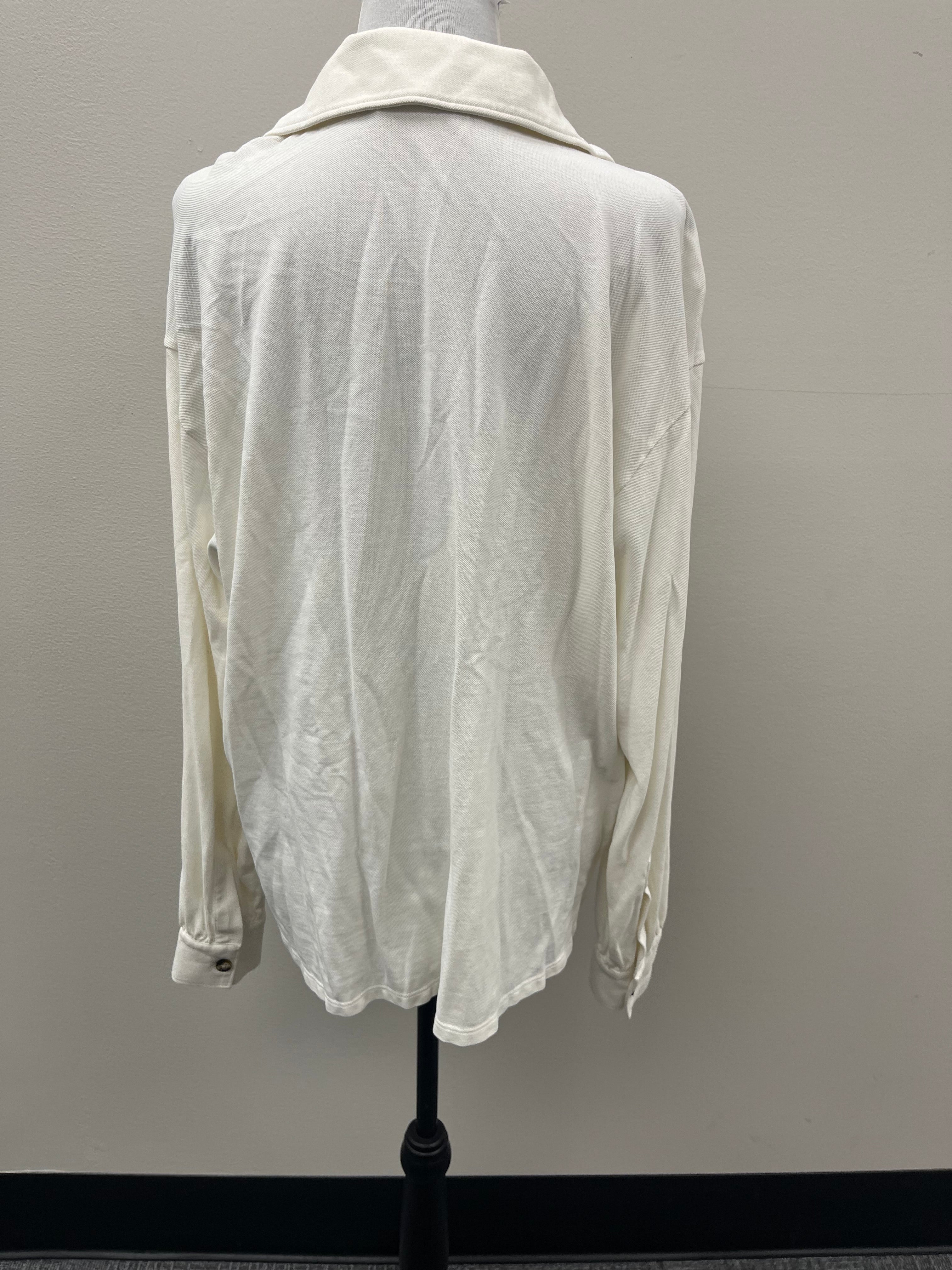 Used Women’s Cream White Polo Shirt