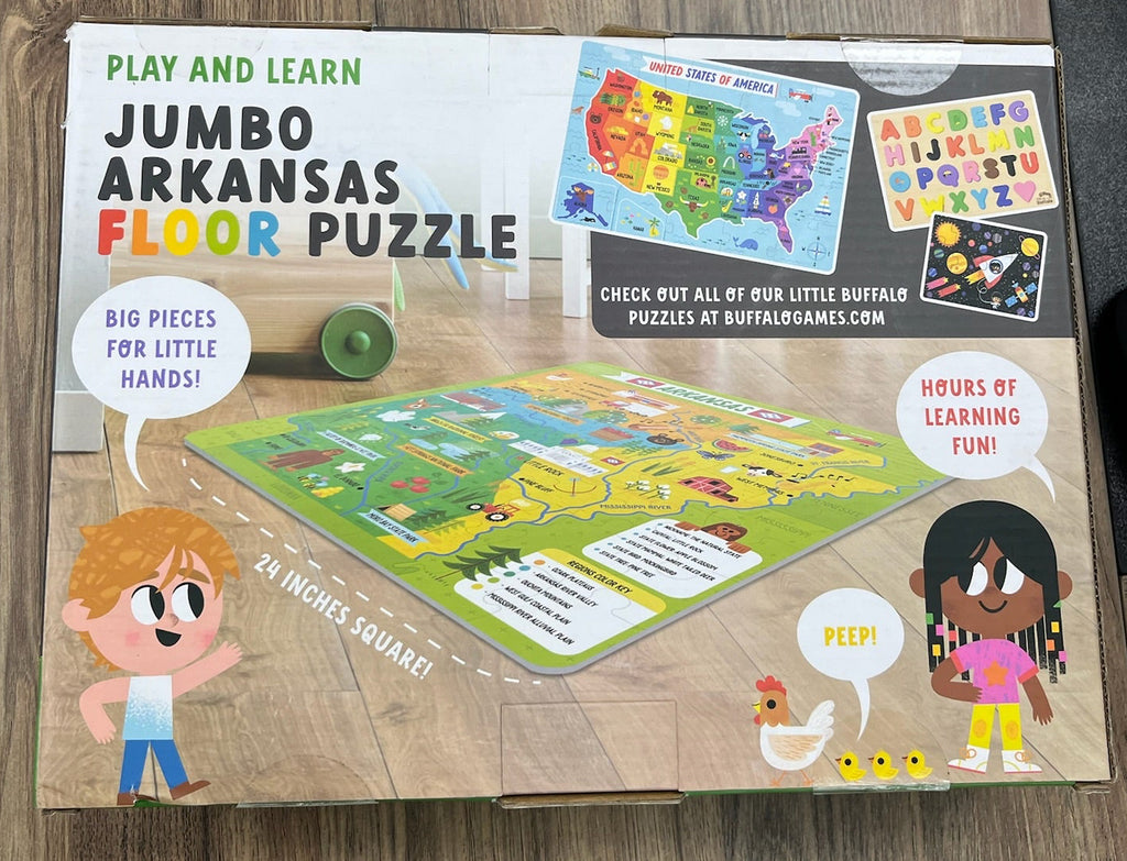 New 49 Piece Jumbo Arkansas Puzzle Set