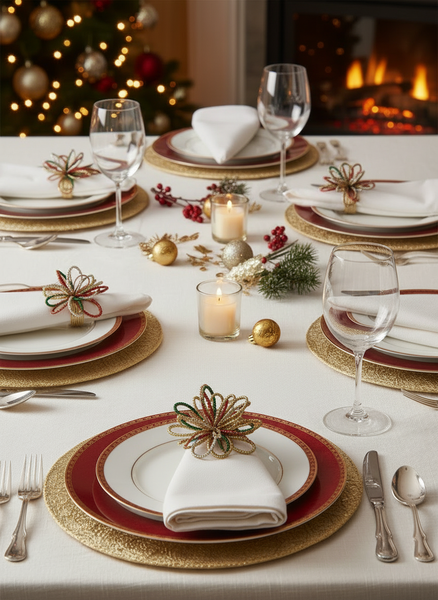 4 Piece Christmas Napkin Holders