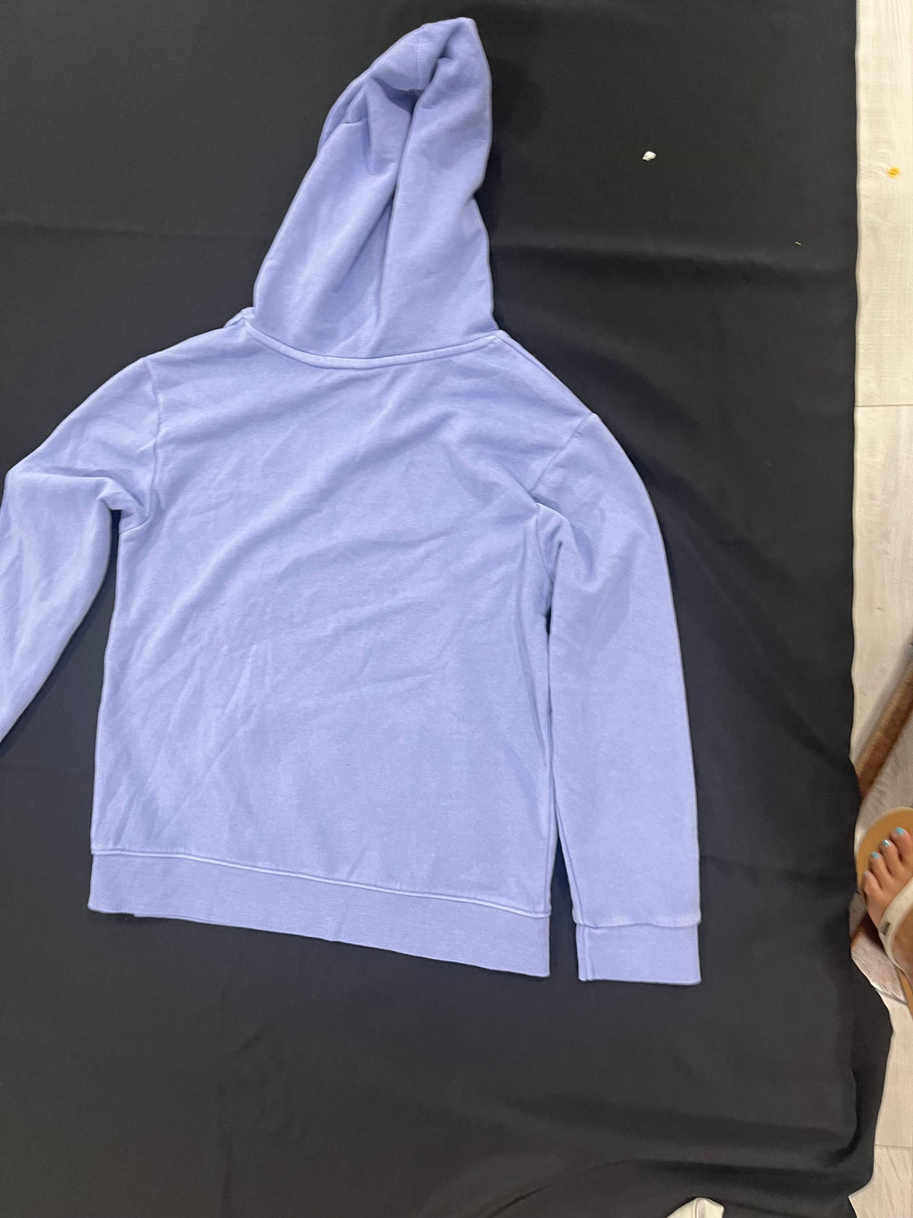 Lavender Zip Up Hooded Sweater image 1