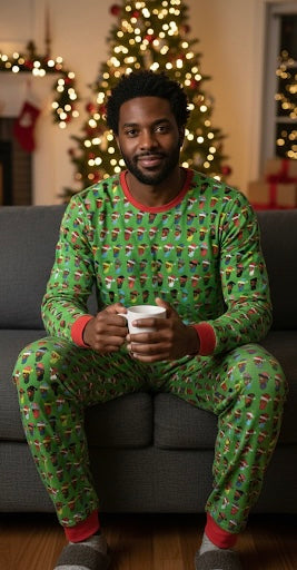 Men’s Two Piece Christmas Pajamas