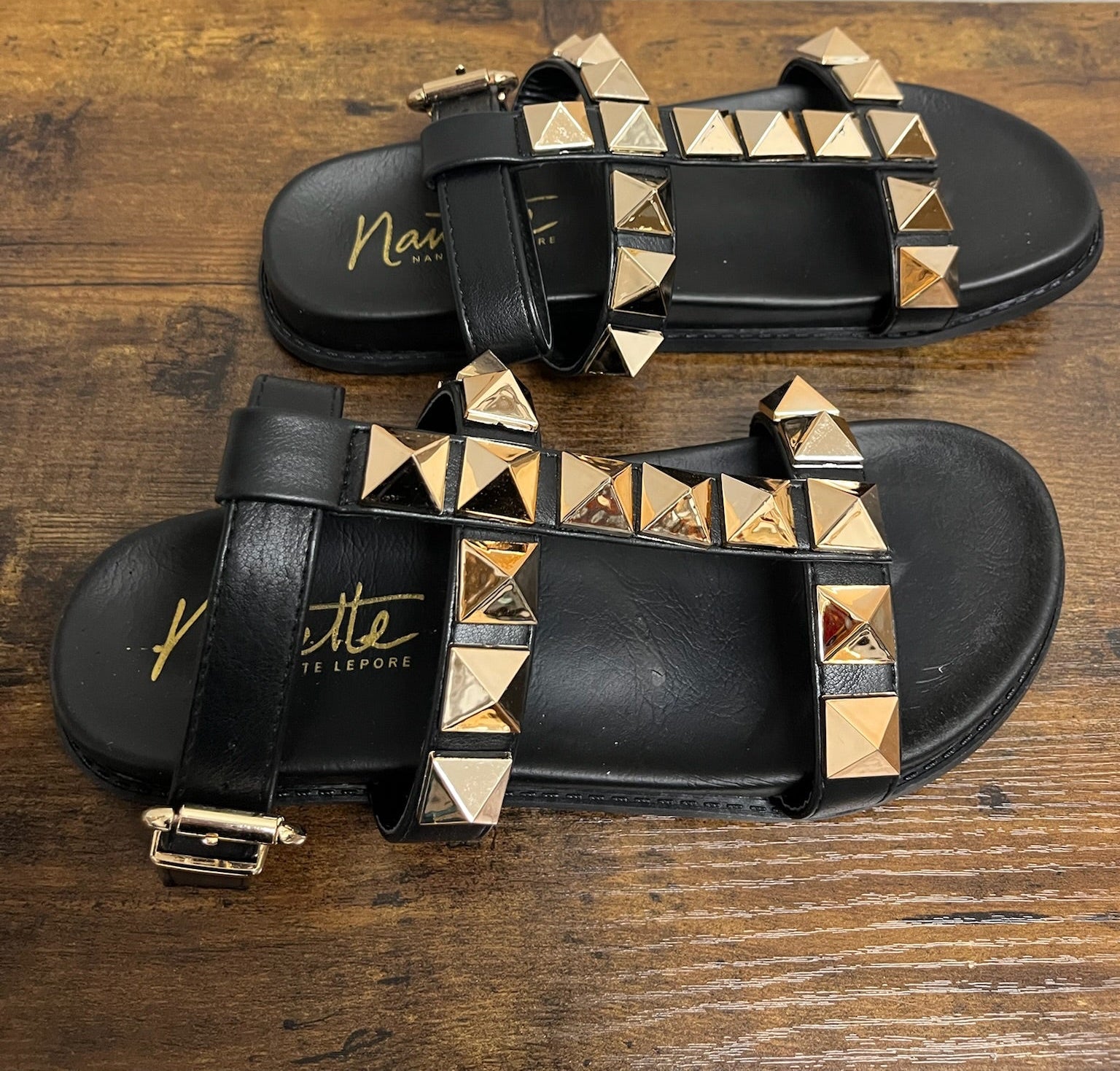 Women’s Black Stud Sandals