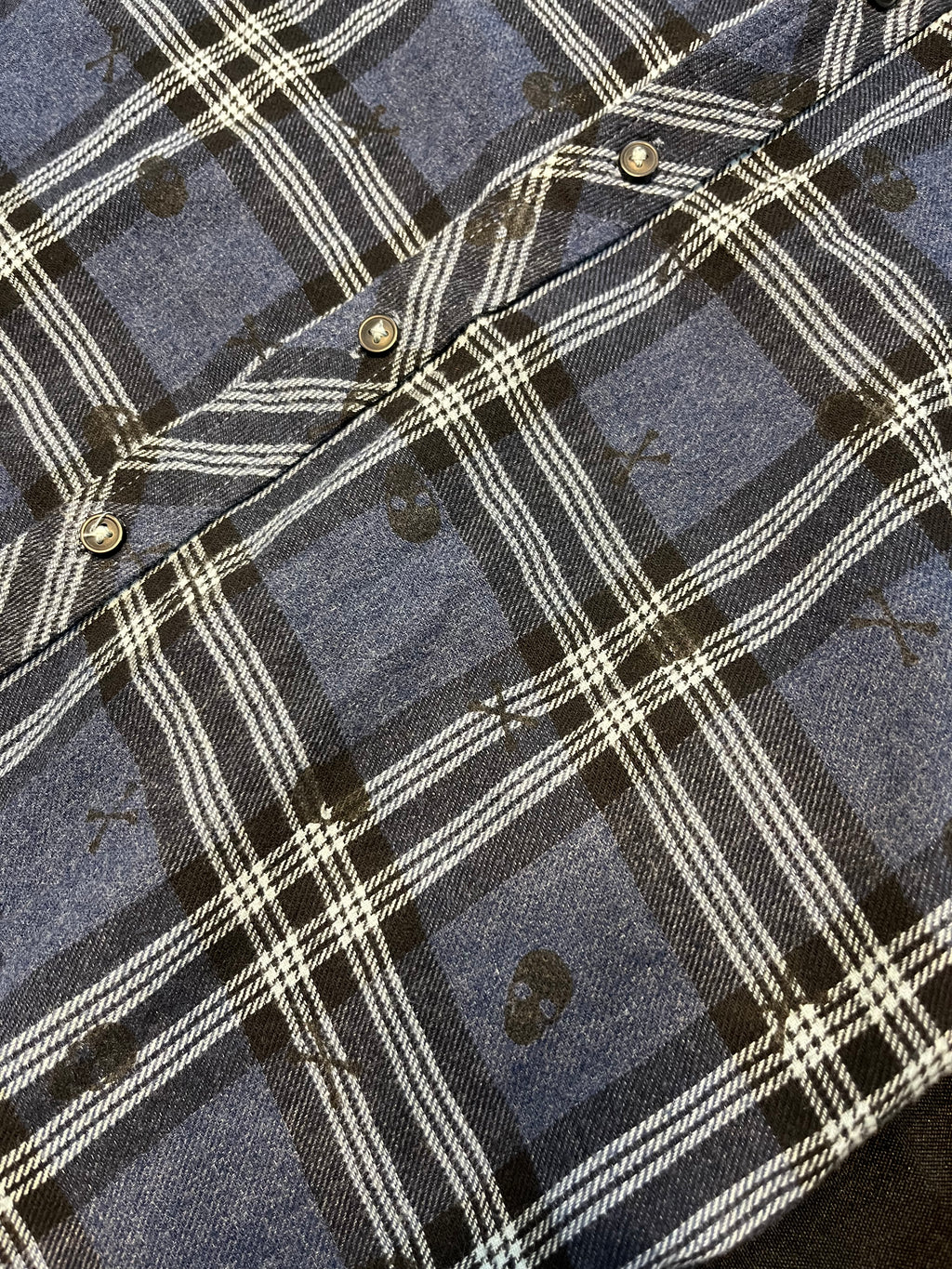 Blue Skull Flannel image 1