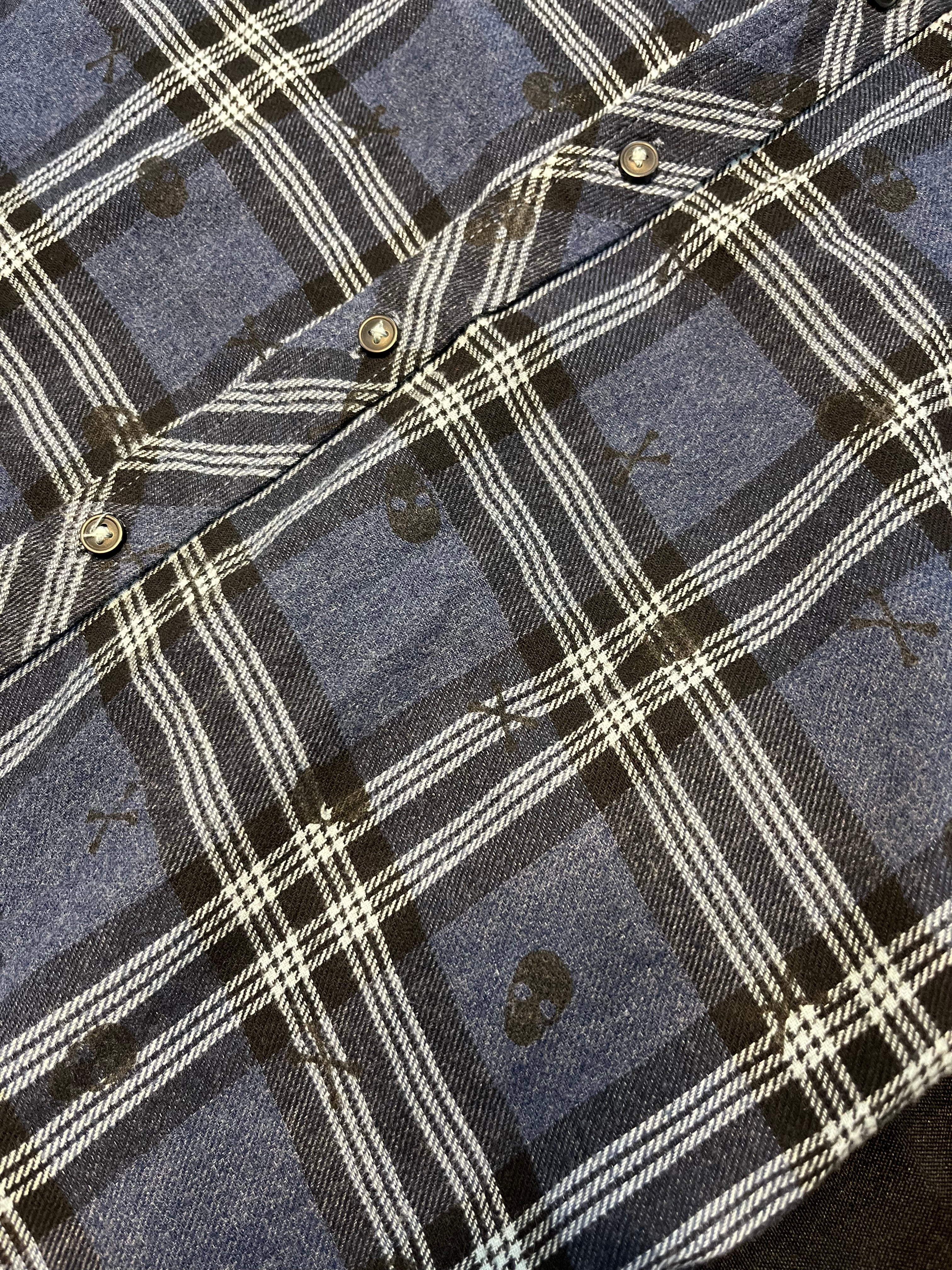 Blue Skull Flannel image 1