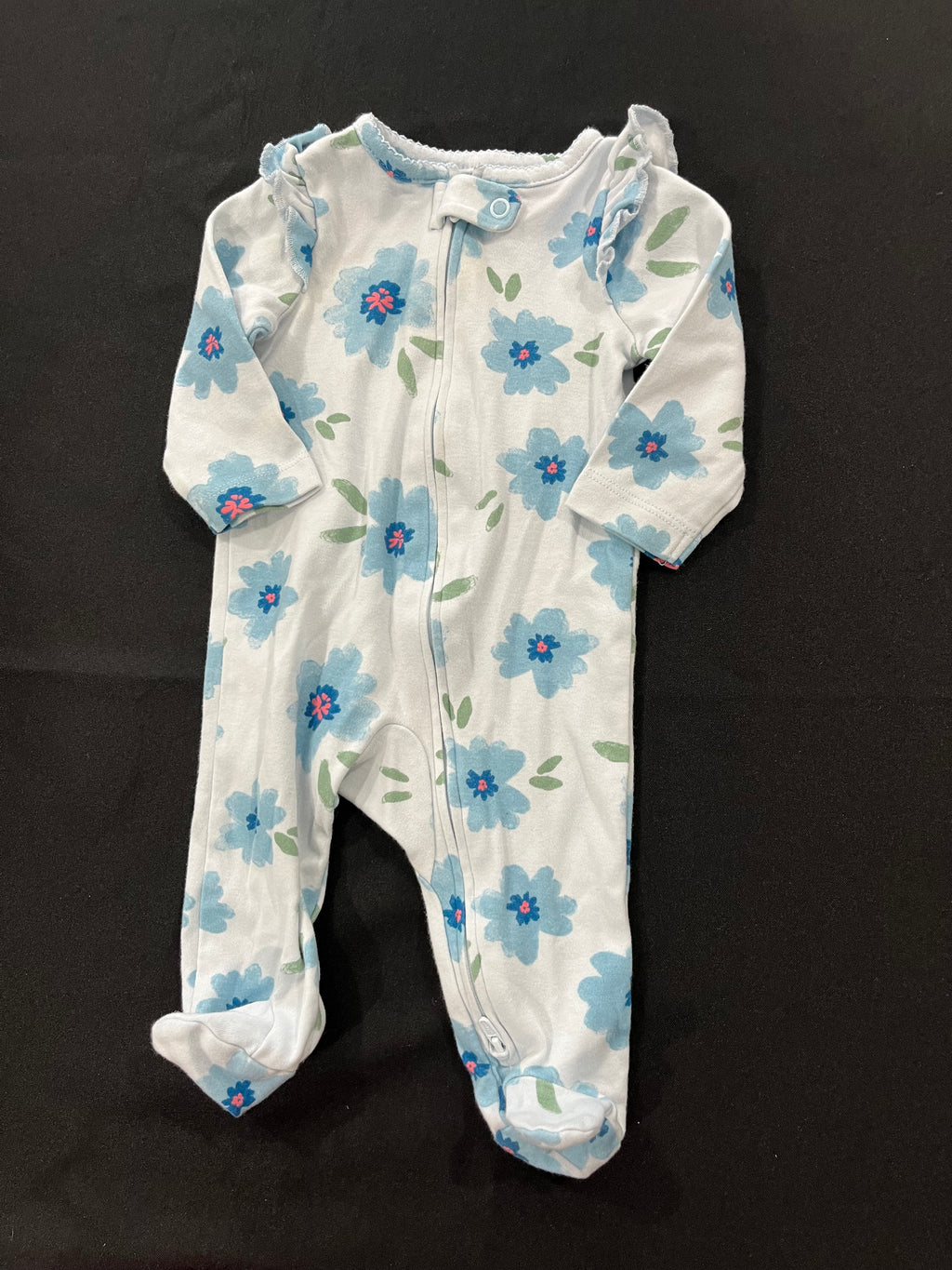 Blue Floral One Piece image 0