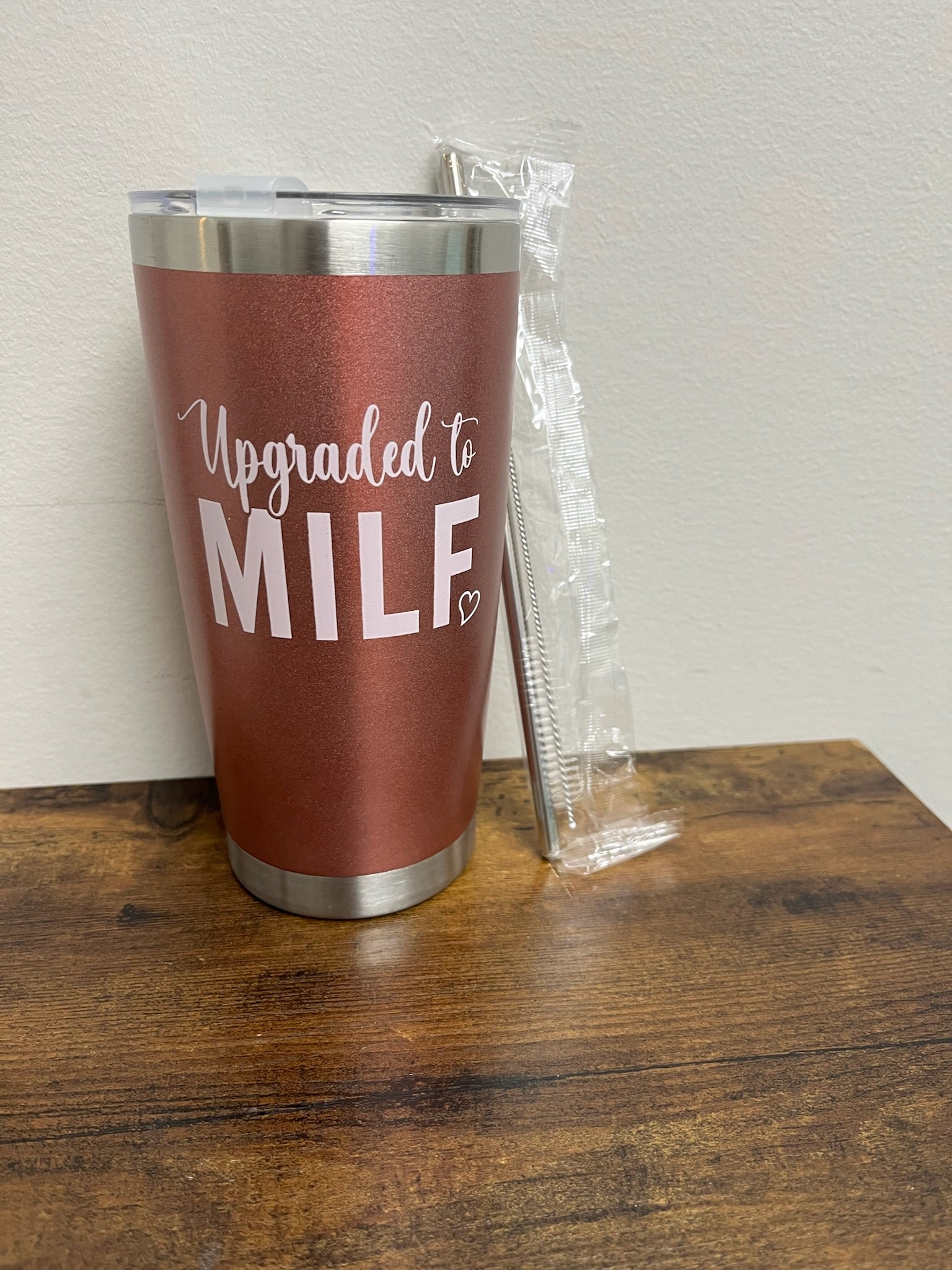 New Upgraded To Milf Thermos Mug With Lid & Straw
