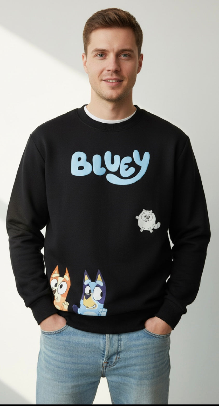 Unisex Adult Bluey Crewneck Sweater