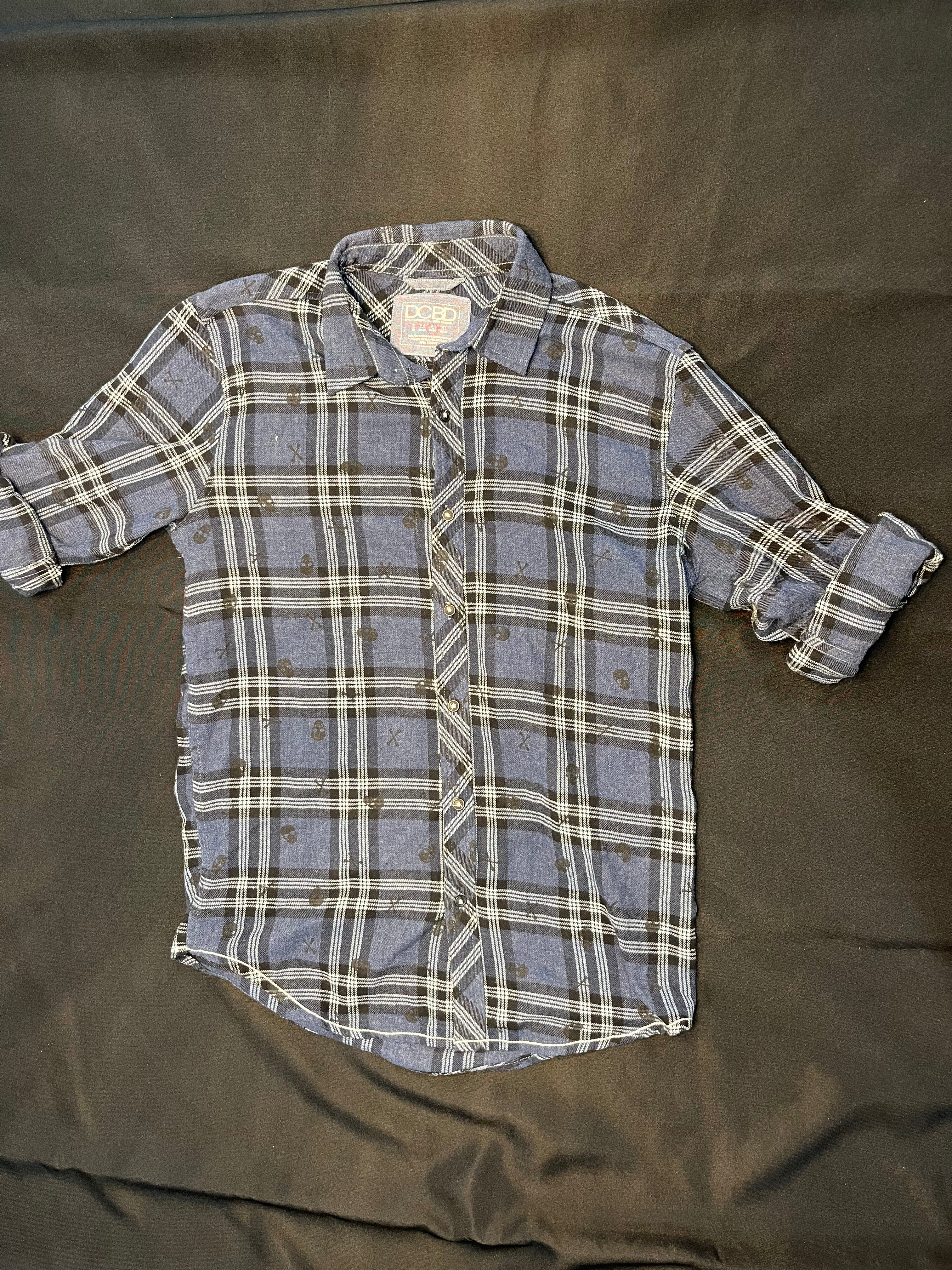 Blue Skull Flannel image 0