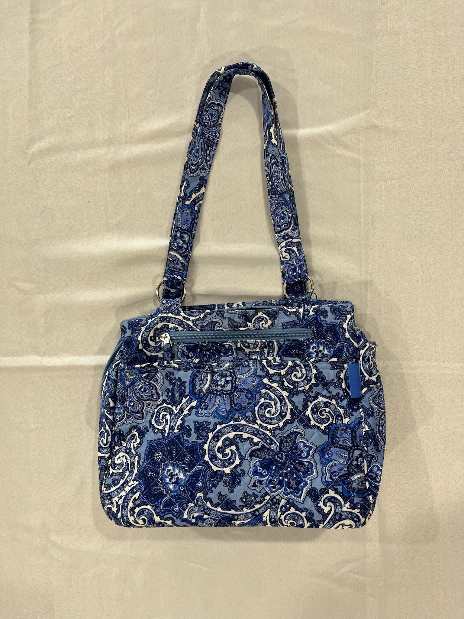 Blue Waverly Quilted Boho Bag image 0