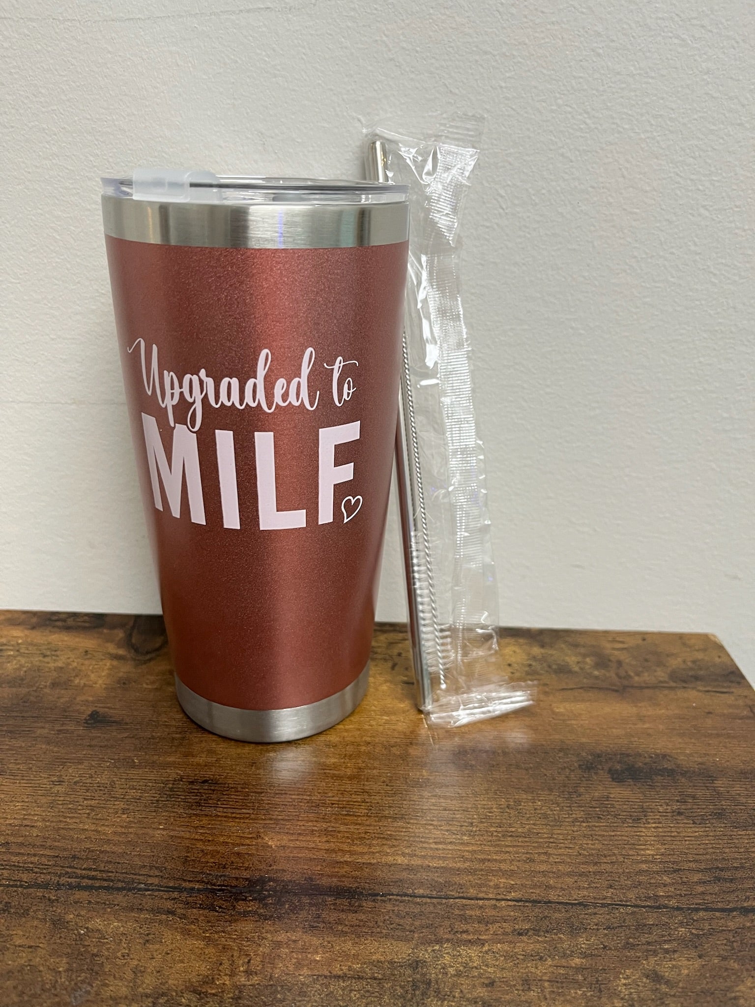 New Upgraded To Milf Thermos Mug With Lid & Straw