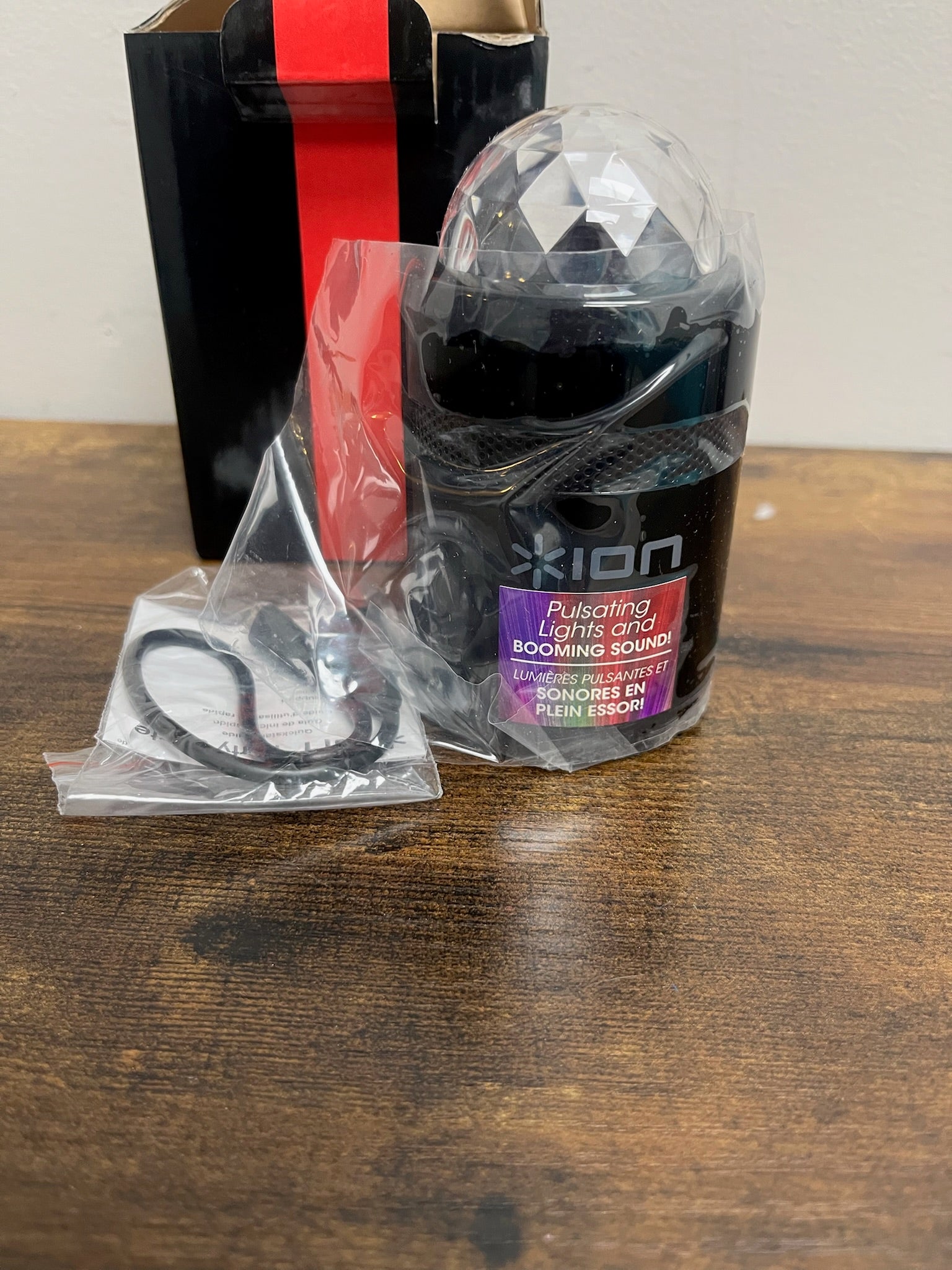 New Ion Party Starter Portable Bluetooth Speaker With Built In Light Show