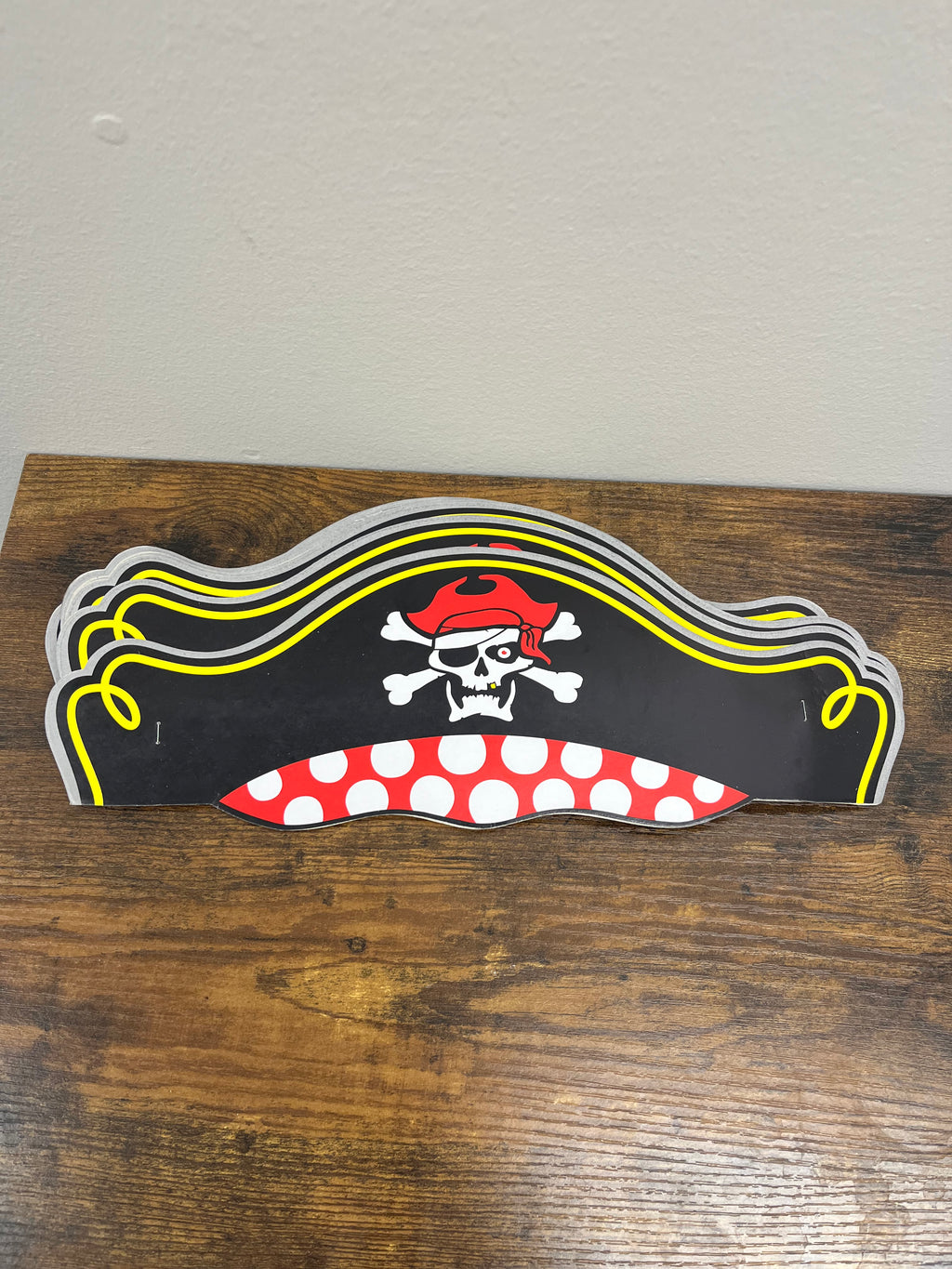 New 12 pack Pirate Hats