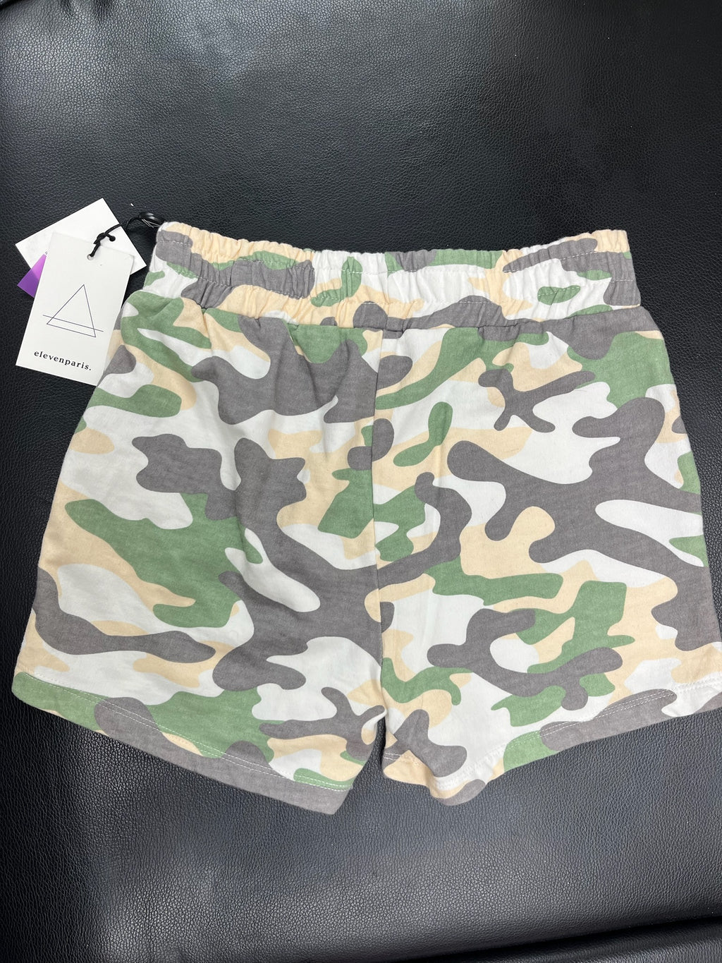 Girls Army Print Shorts