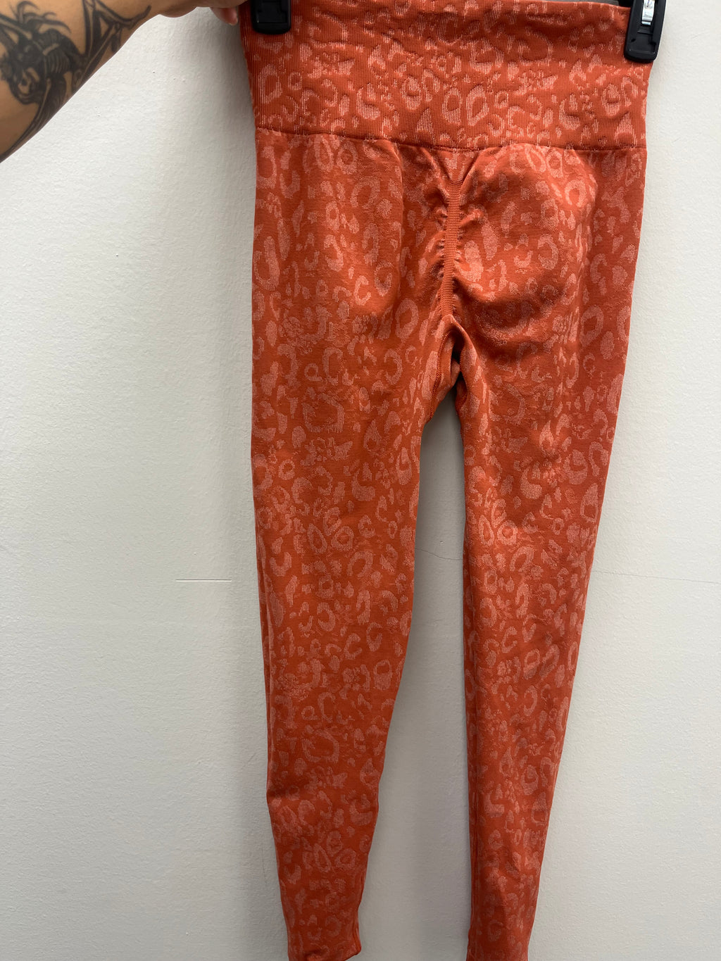 Used Women’s Orange Leopard Athletic Pants