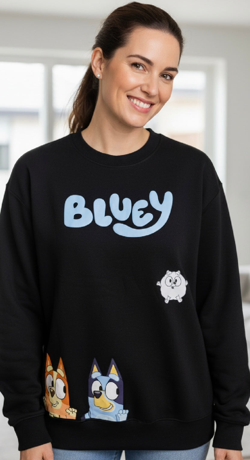 Unisex Adult Bluey Crewneck Sweater