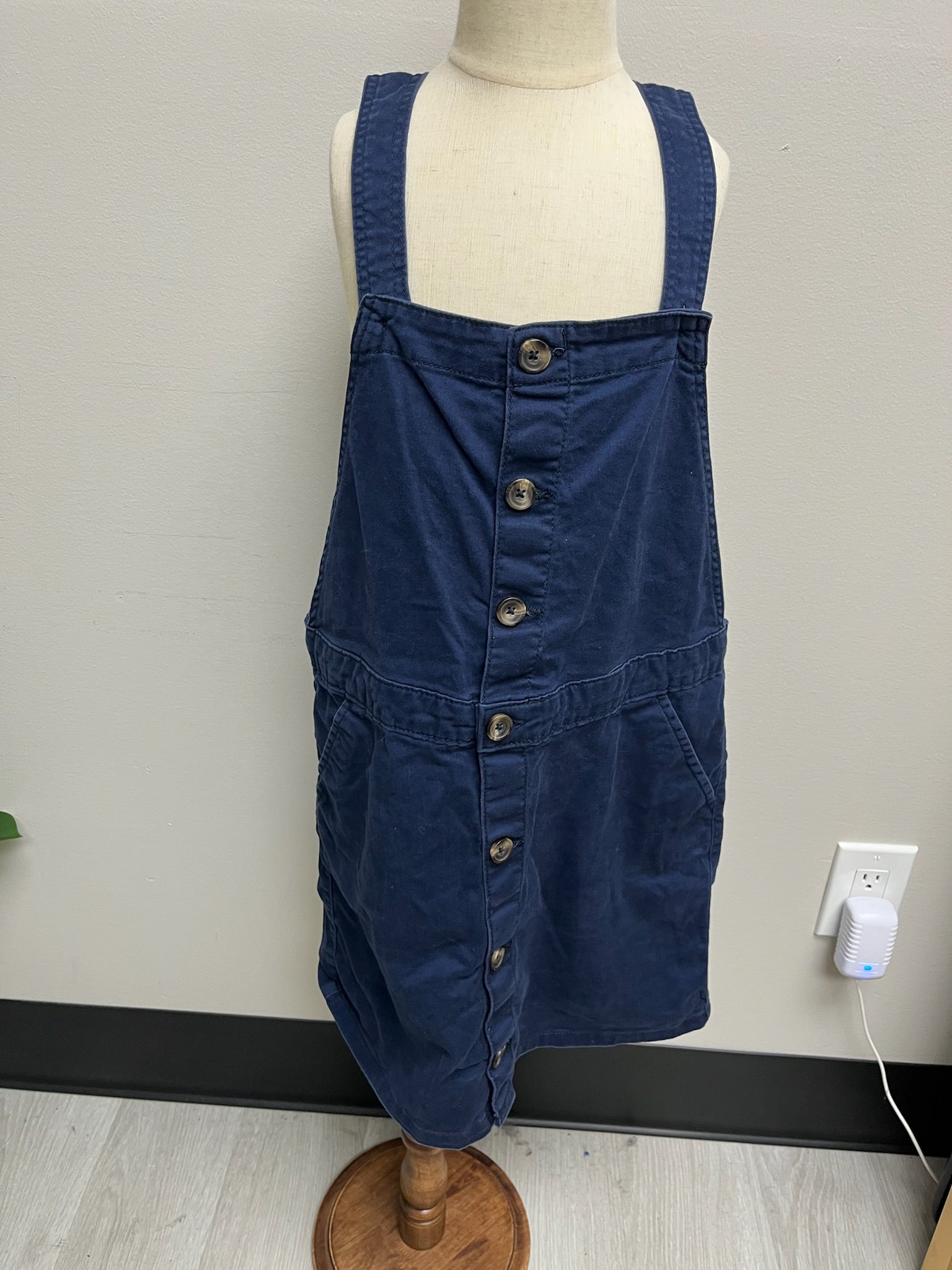 Used Girls Blue Overall Dress