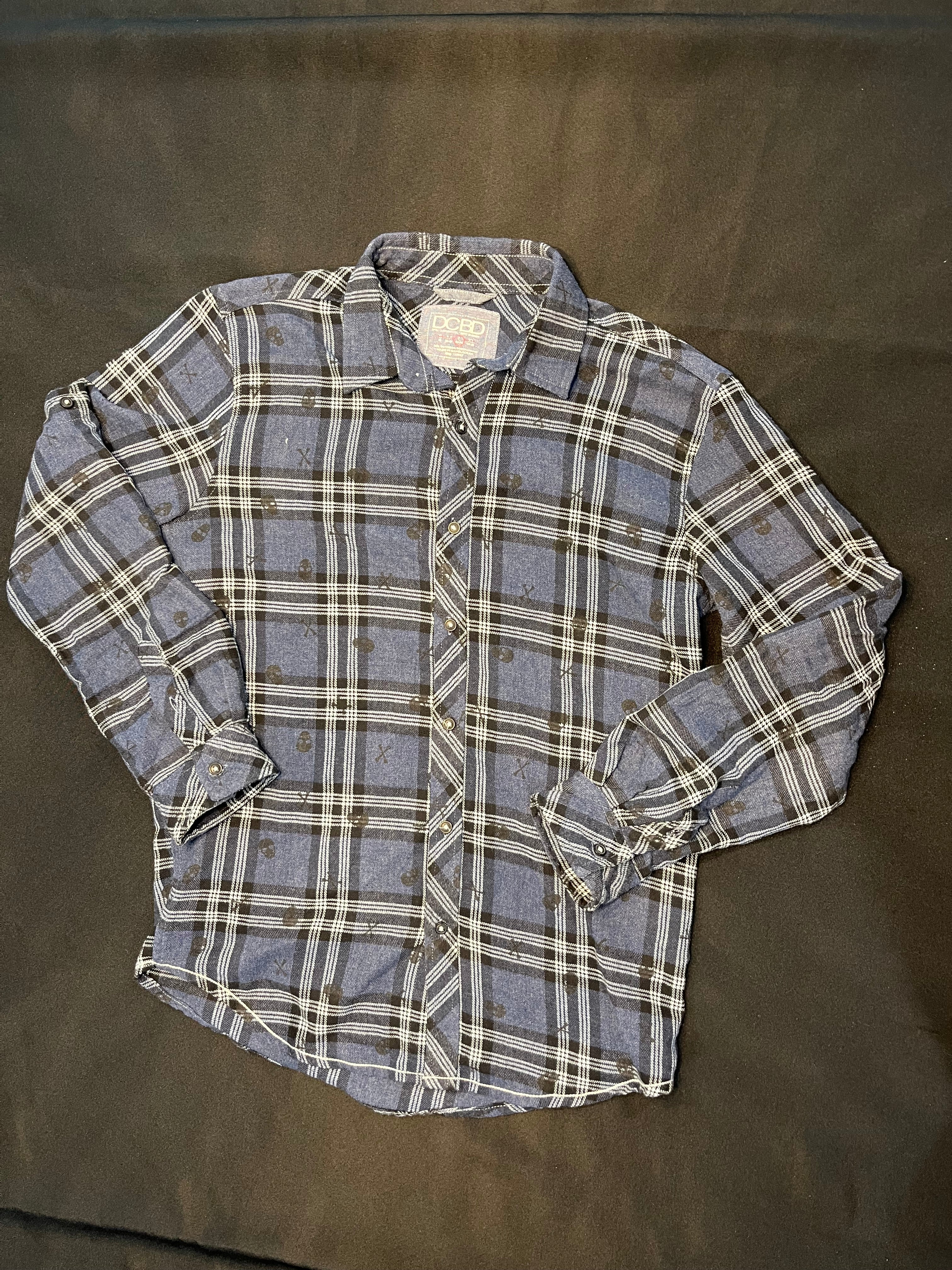 Blue Skull Flannel image 2