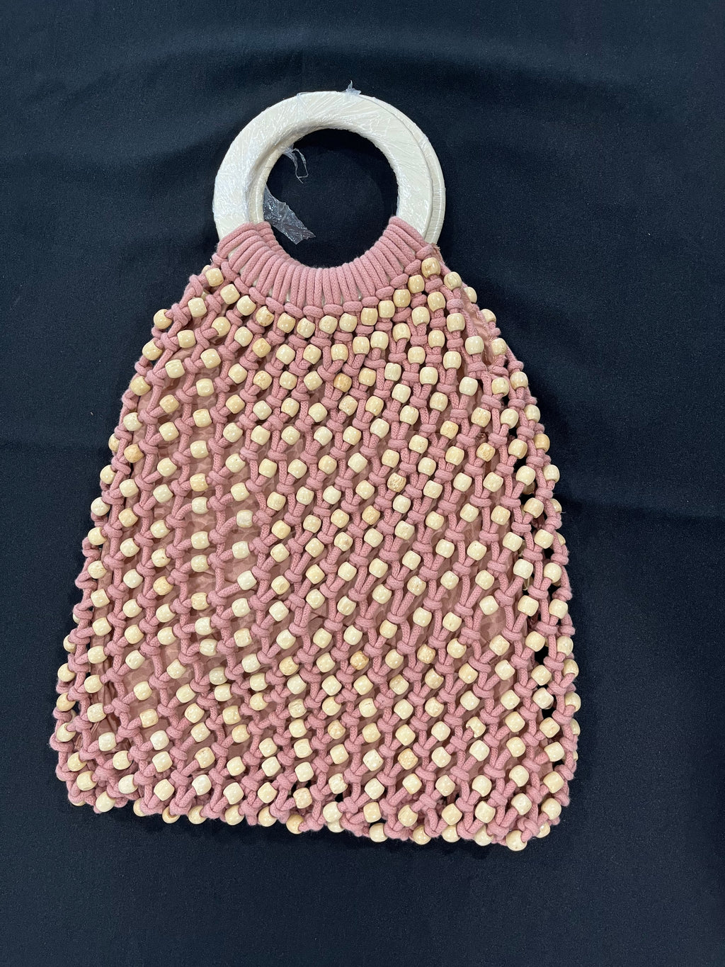 Pink Beaded Purse image 0