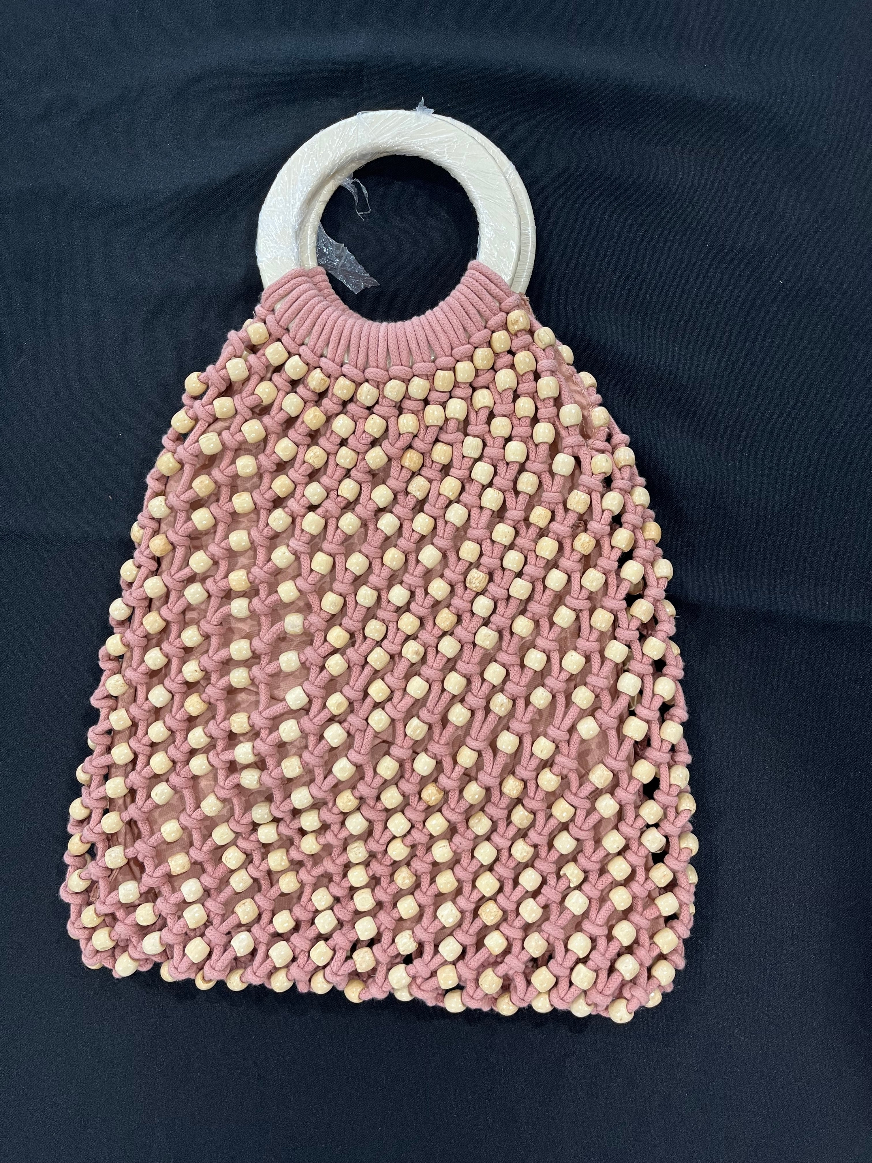 Pink Beaded Purse image 0