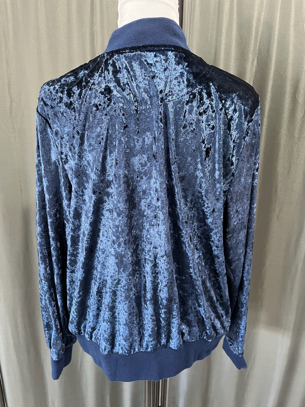 Blue Zip Up Sweater image 3