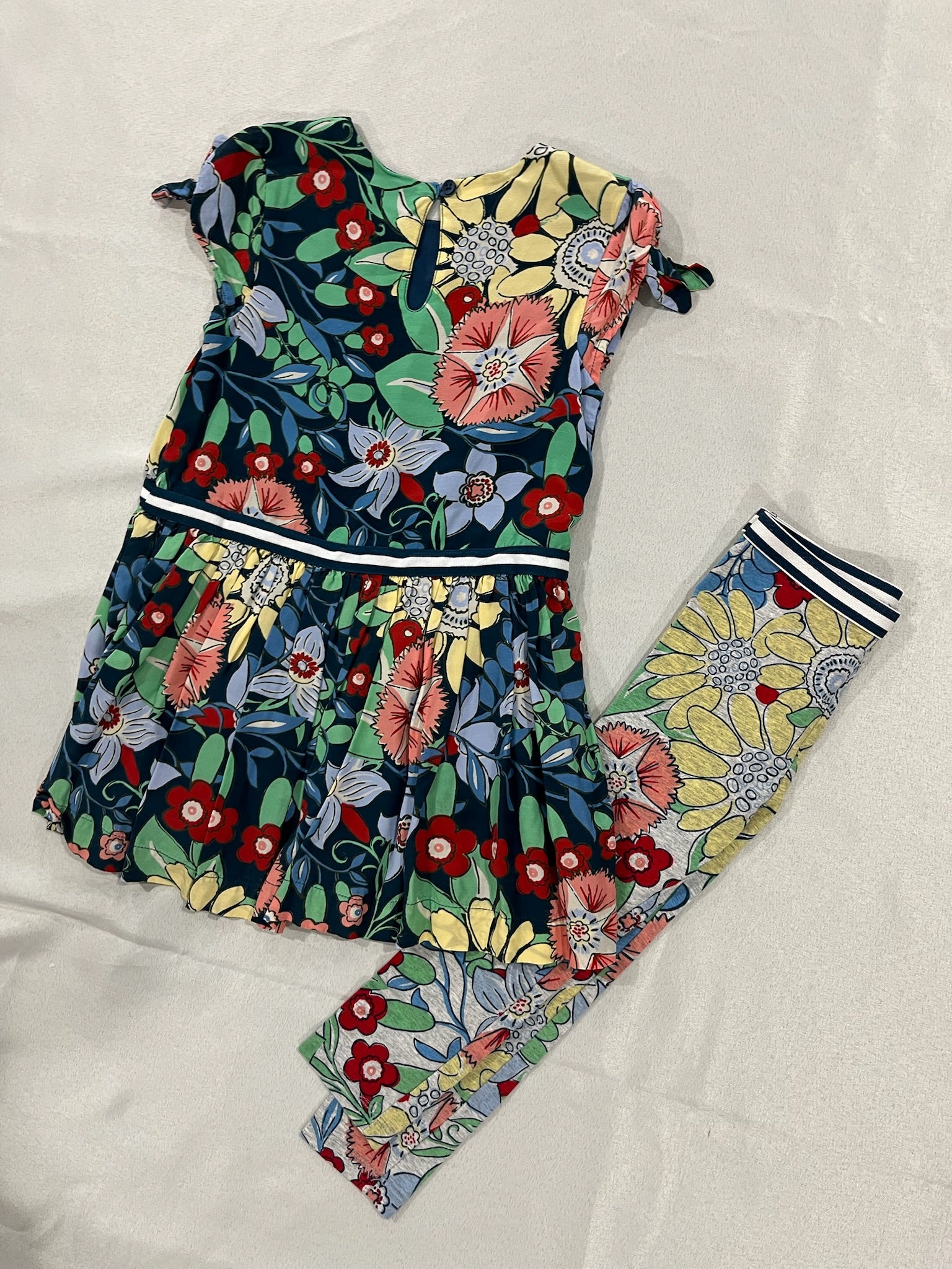 Girls Vintage Floral Two Piece Set image 2