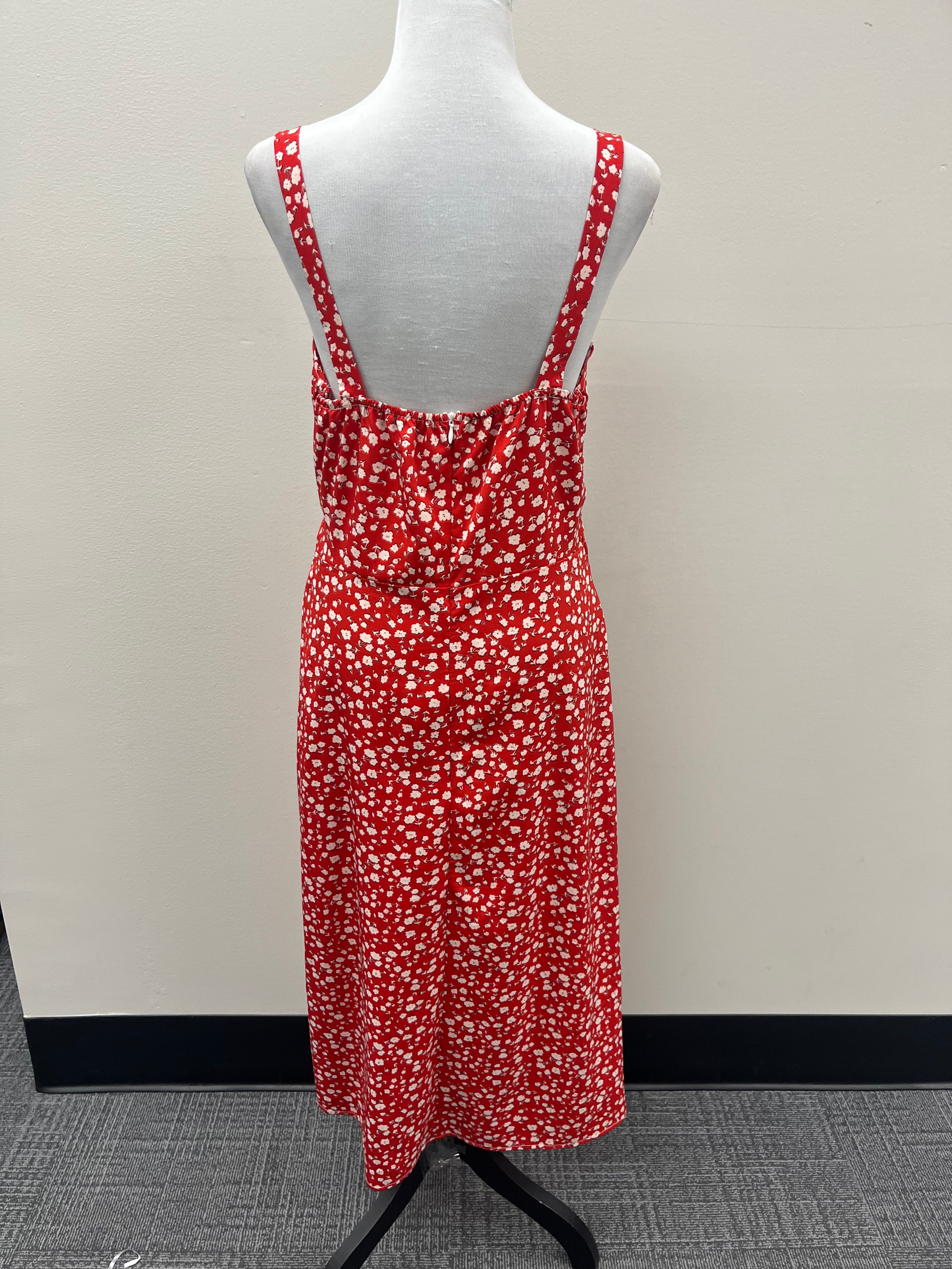 Used Women’s Red Floral Dress