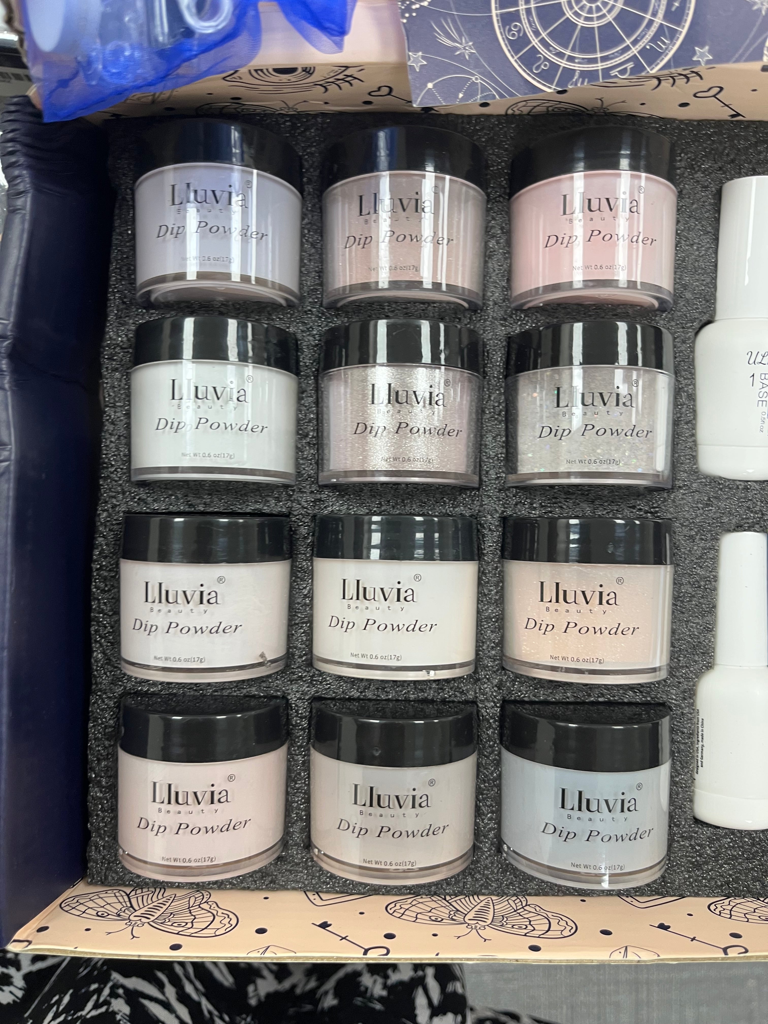 New 12 Dip Colored Powder Gel Nail Sets