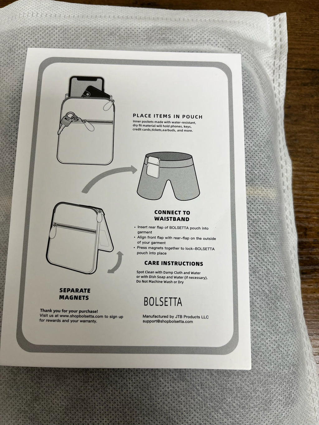 New Grey Snap On Magnetic Purse
